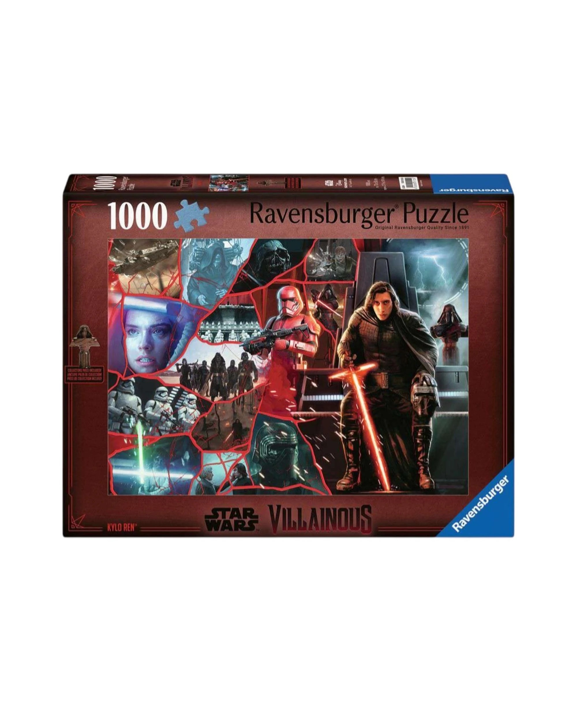 1 Ravensburger Stars Wars Villainous Kylo Ren 1000 Piece Jigsaw Puzzle with Figure, 1 of 3