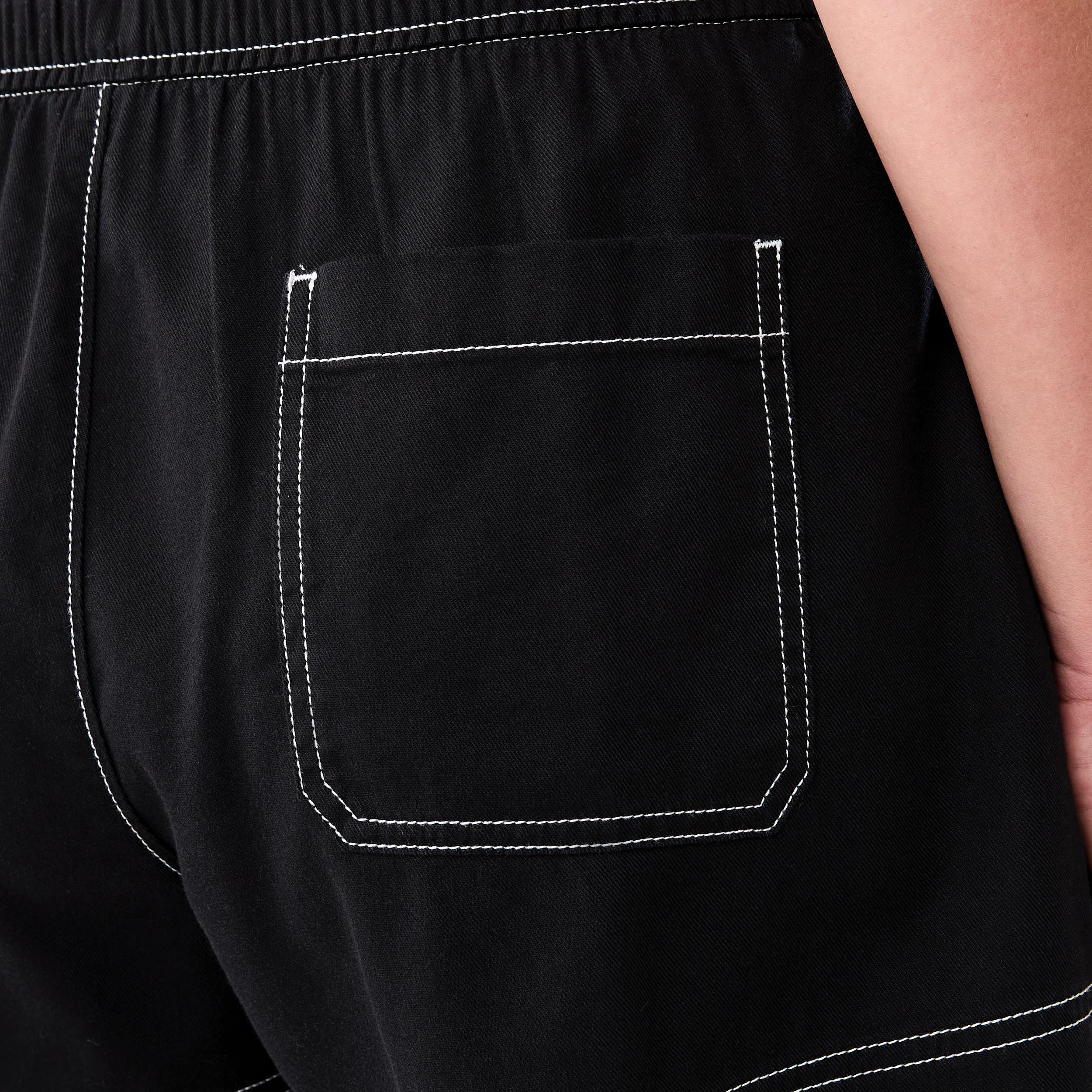 7 Seam Front Shorts Black, 7 of 8