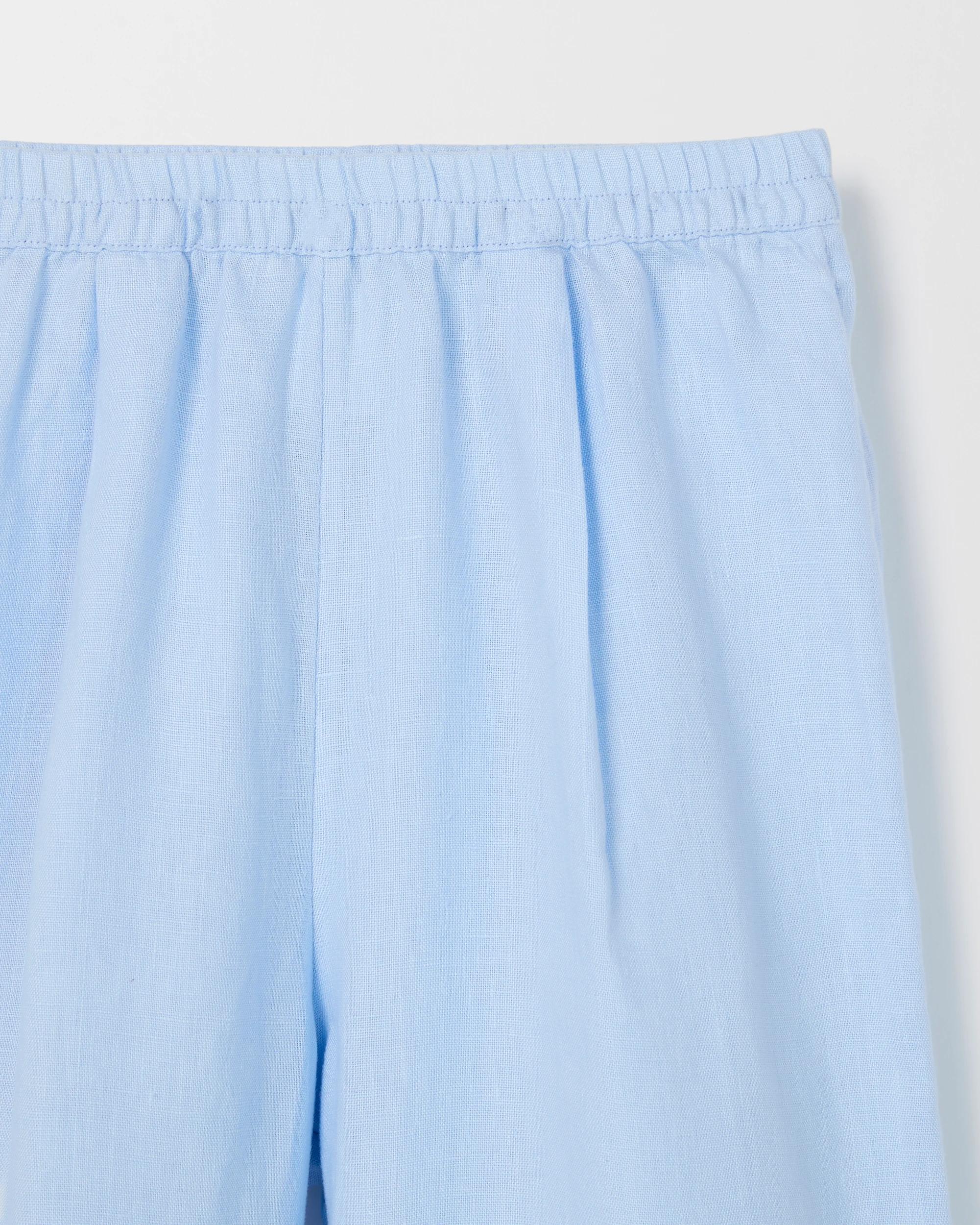 6 Target Kids European Linen Wide Leg Co-Ord Pants LIGHT BLUE, 6 of 6