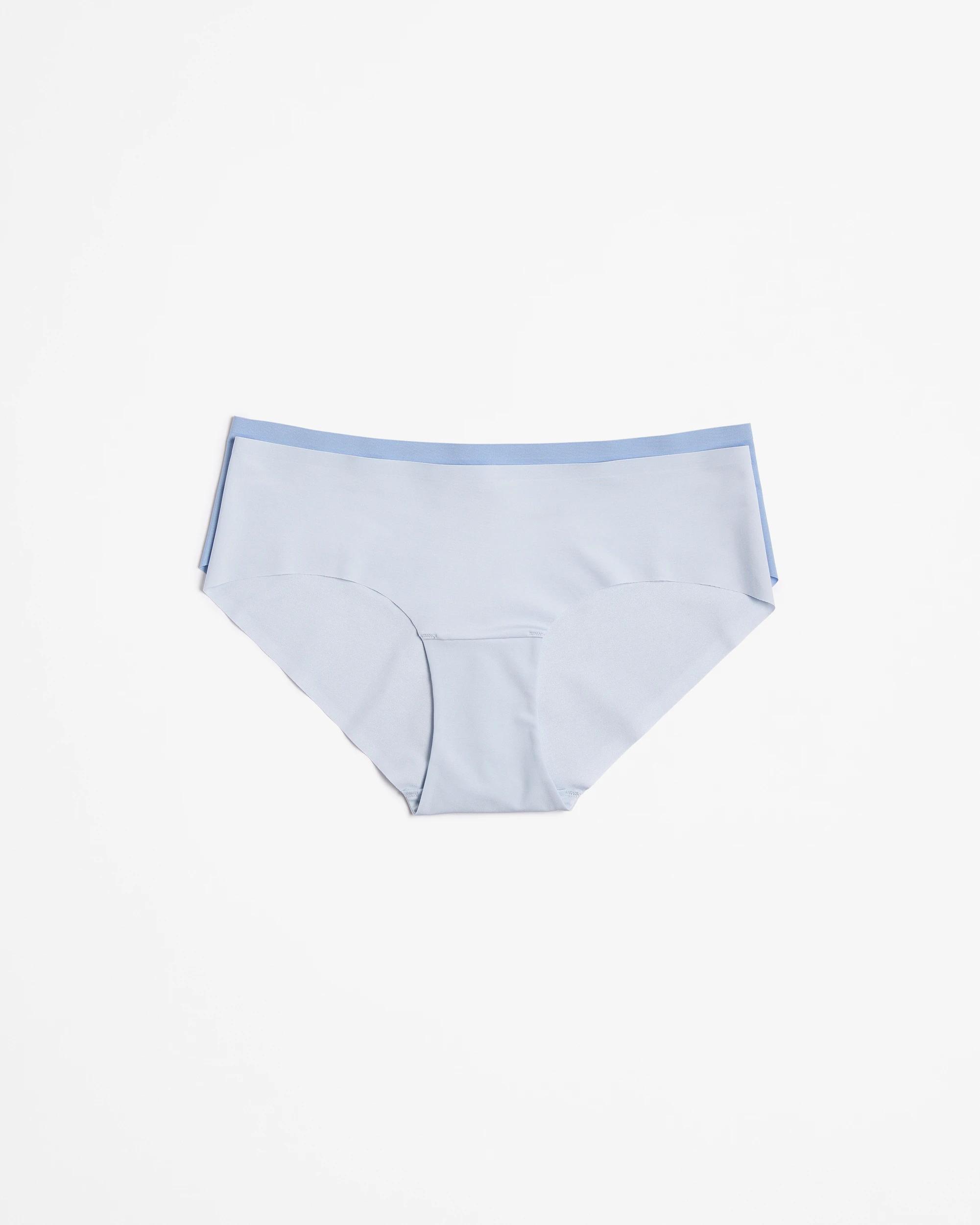 1 Target Woman Womens Bonded No Show Hipster Briefs 2 Pack FOREVER BLUE/HEATHER, 1 of 4