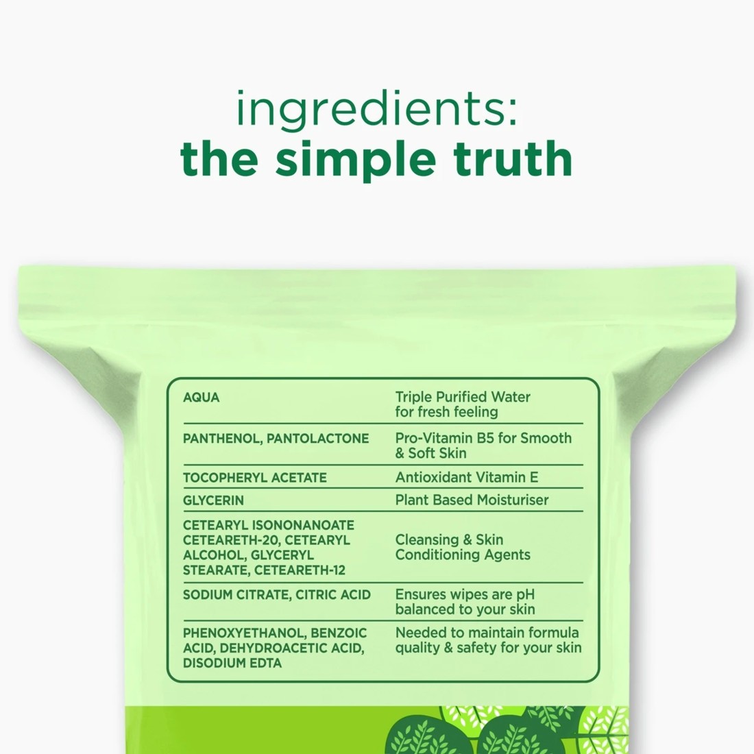 7 50 Pack Simple Kind to Skin Biodegradable Cleansing Wipes - Vitamin B5, Vitamin E and Pro Amino Acids, 7 of 9