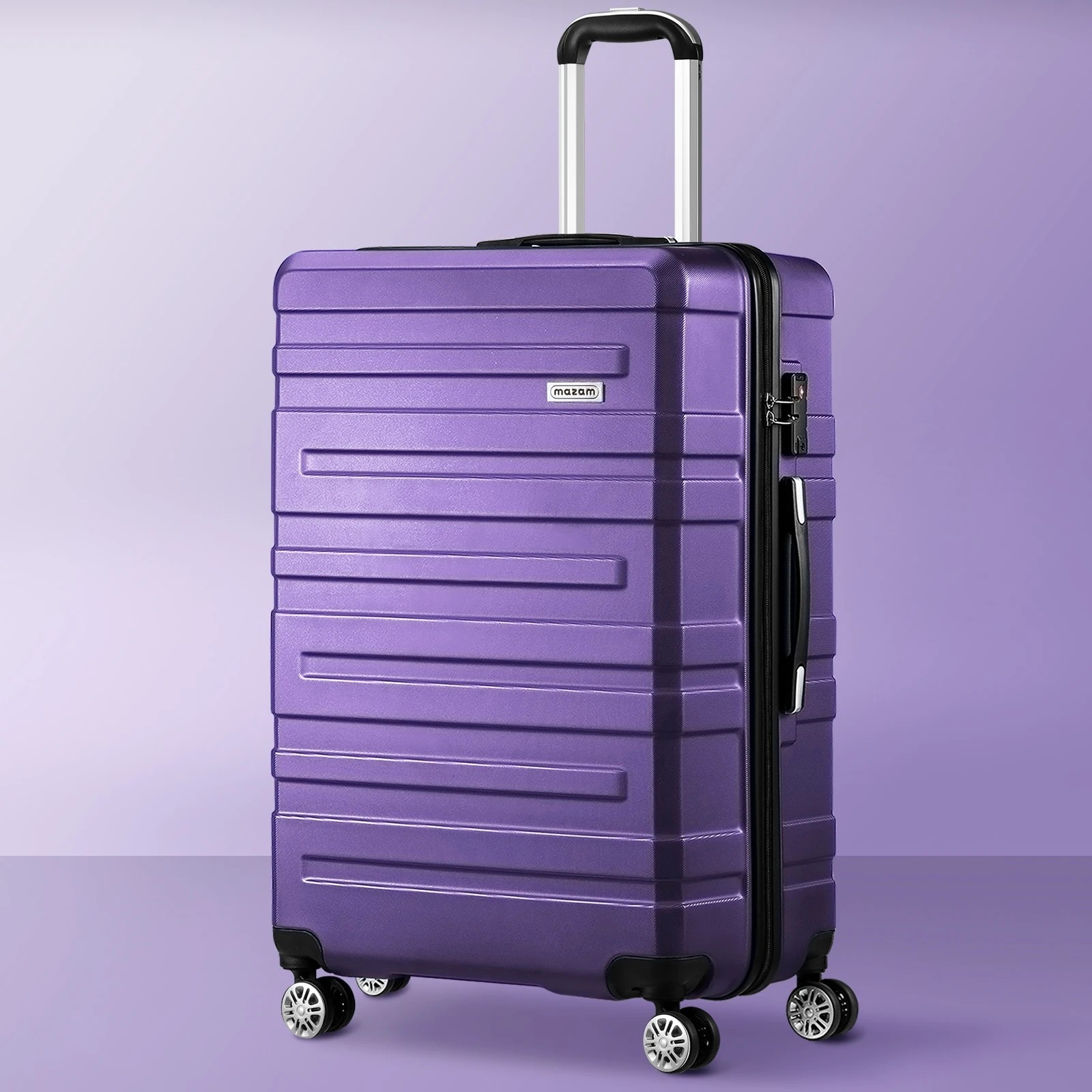 3 Mazam 28" Luggage Suitcase Travel TSA Lock Storage Hard Shell Case - Purple, 3 of 10