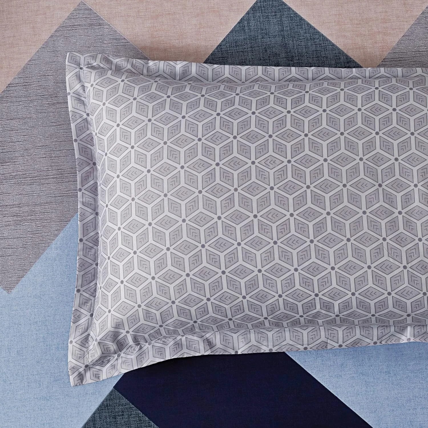 4 CleverPolly Printed Microfibre Reversible Quilt Cover Set - Jay - King Bed, 4 of 6