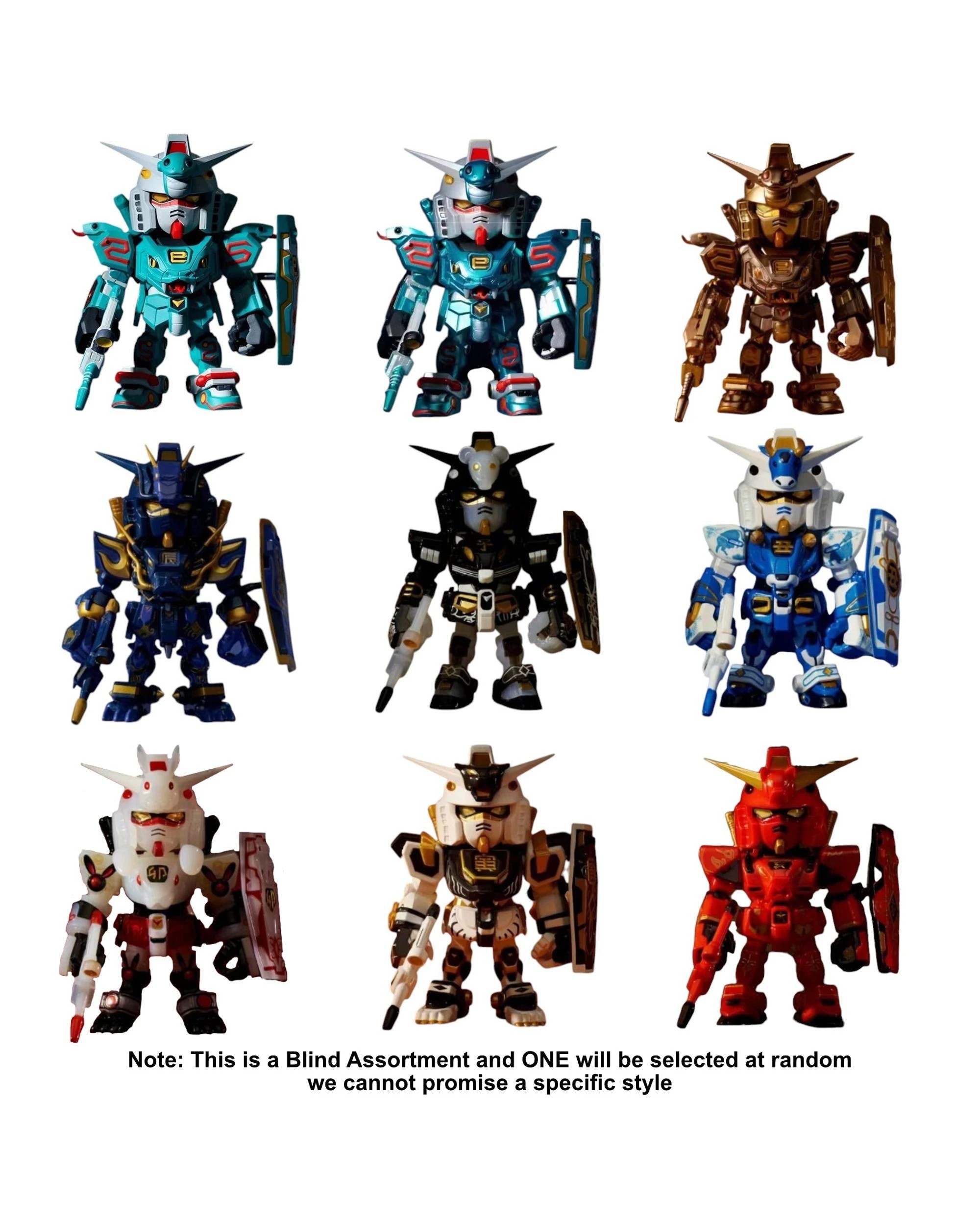 2 Bandai Gundam Chinese Zodiac 3 Version 2025 Mini Figure Blind Box, 2 of 10