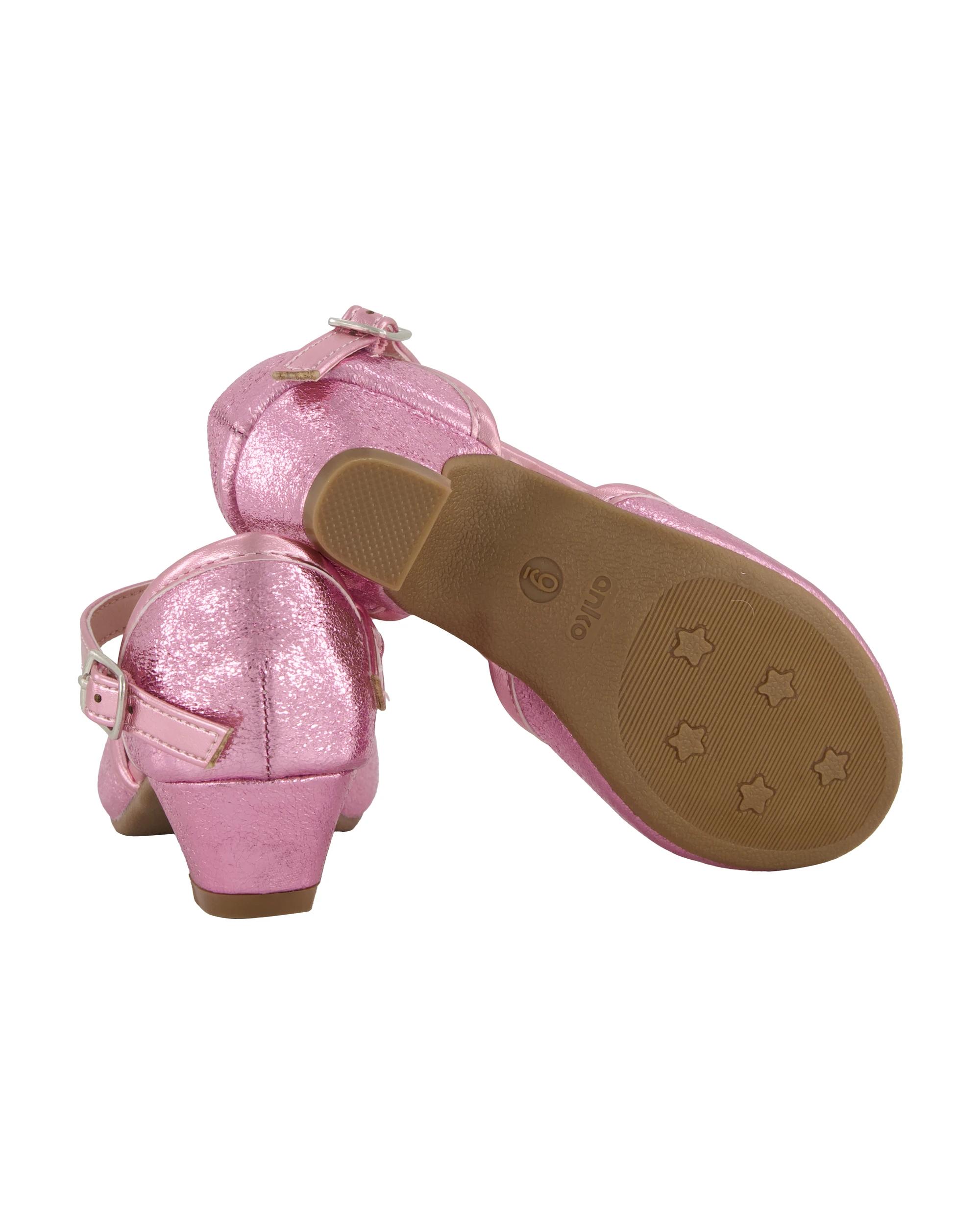 5 Junior Heels LIGHT PINK GLITTER, 5 of 5