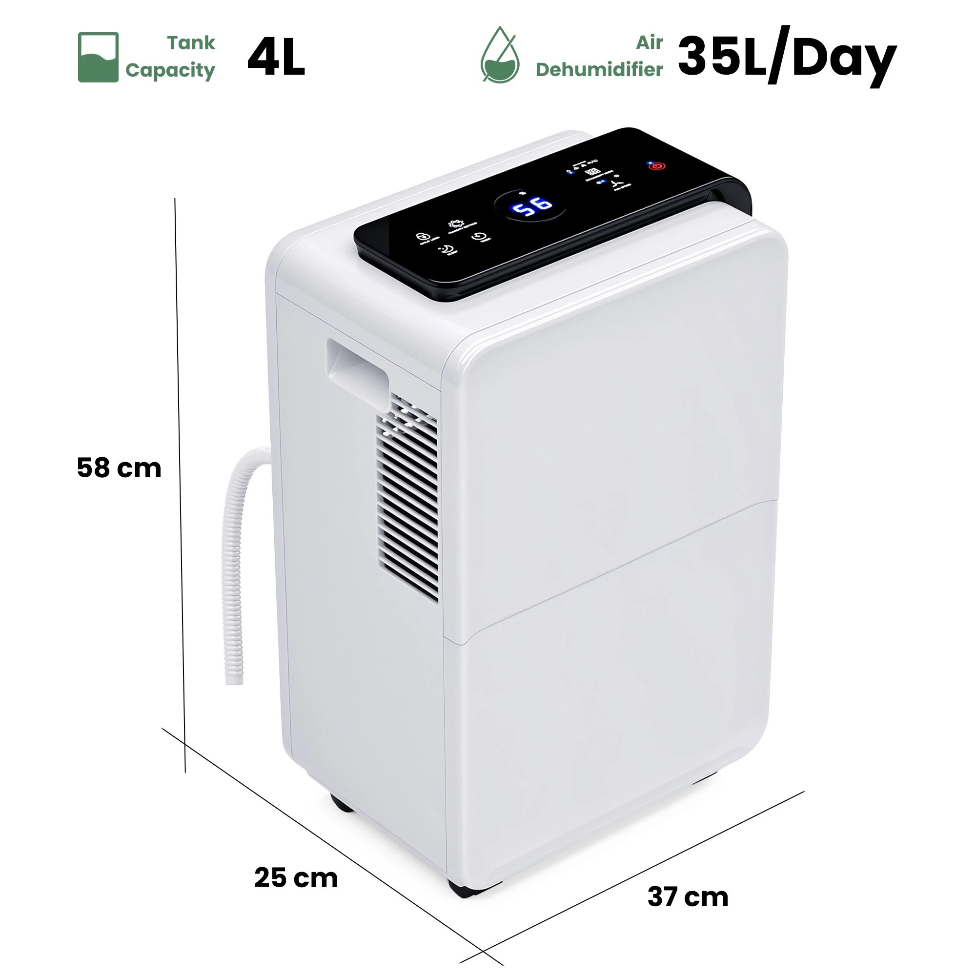 6 Advwin Ice Maker, 16KG/24H Portable Ice Machine, Ice Cube Maker for Home/Bar/Kitchen/Office, 6 of 7
