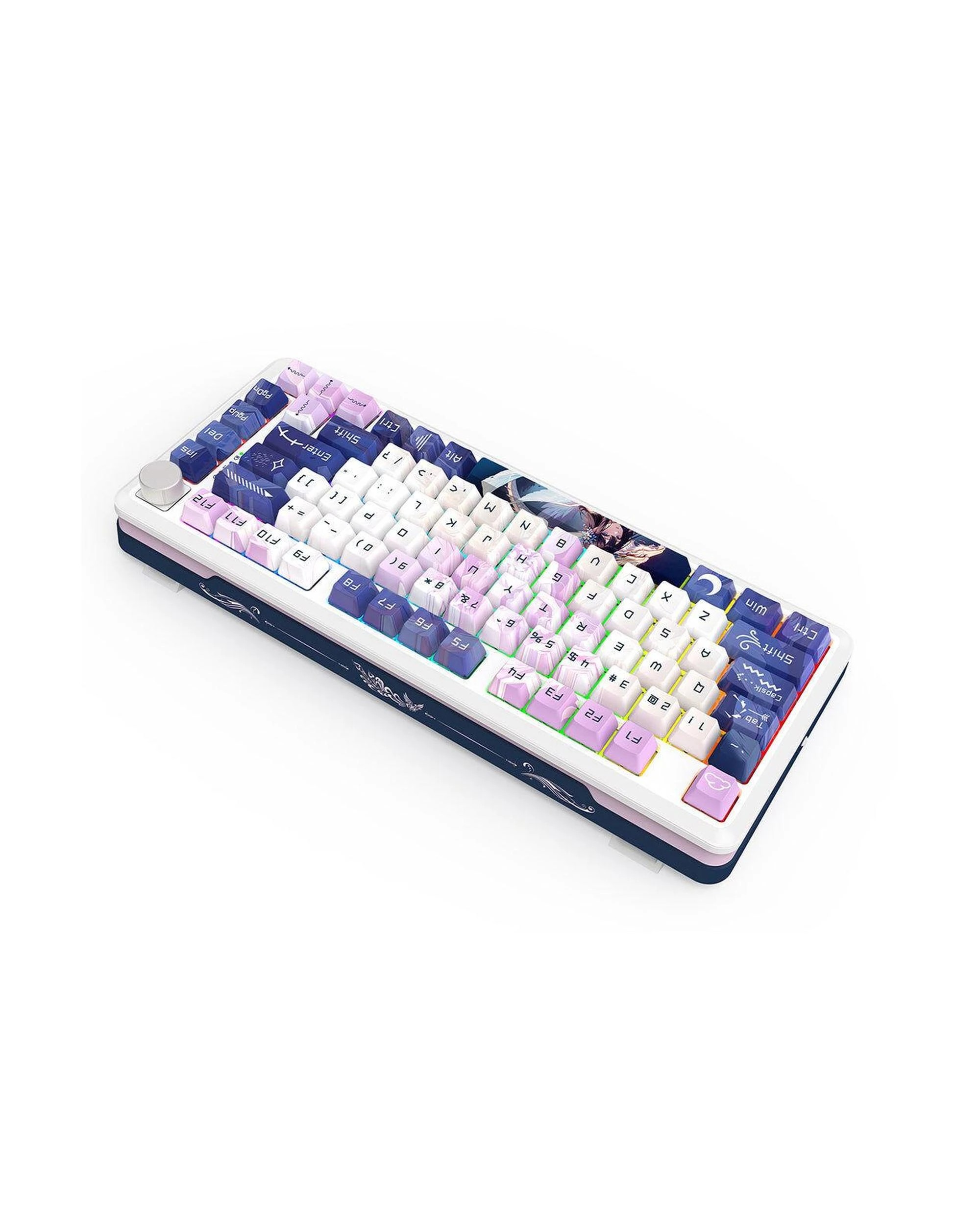 4 Redragon K681AGC RGB Pro Cyrus Deep Purple 75% Wireless Mechanical Keyboard, 4 of 9