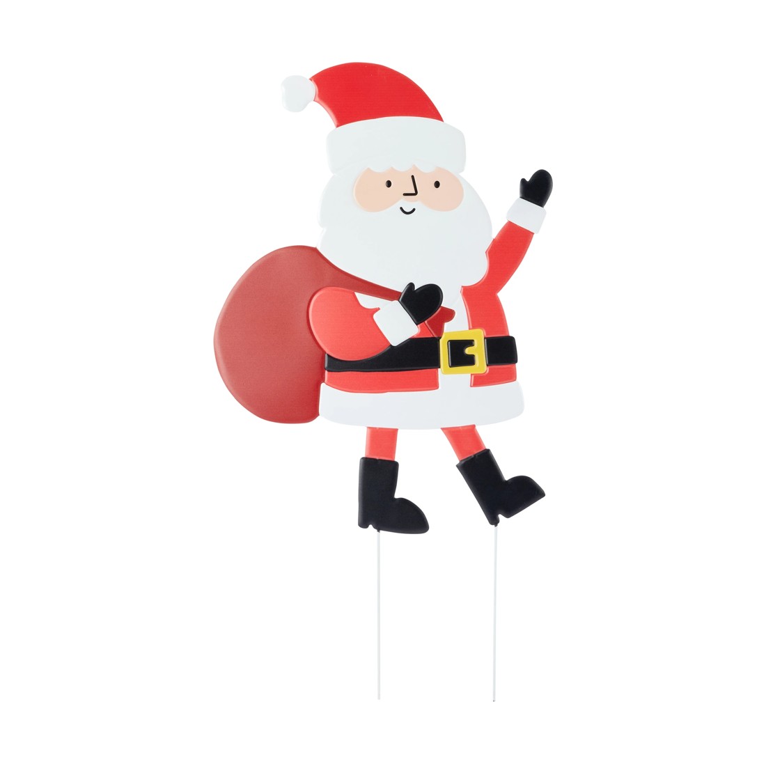 6 Large Christmas Santa Stake - Assorted, 6 of 6