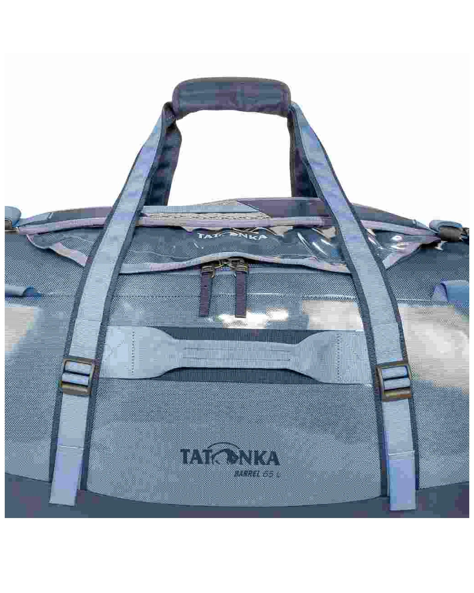 9 Tatonka Nylon Barrel Duffel Outdoor Travel Bag 65L Ballistic Nylon Construction - Blue, 9 of 10