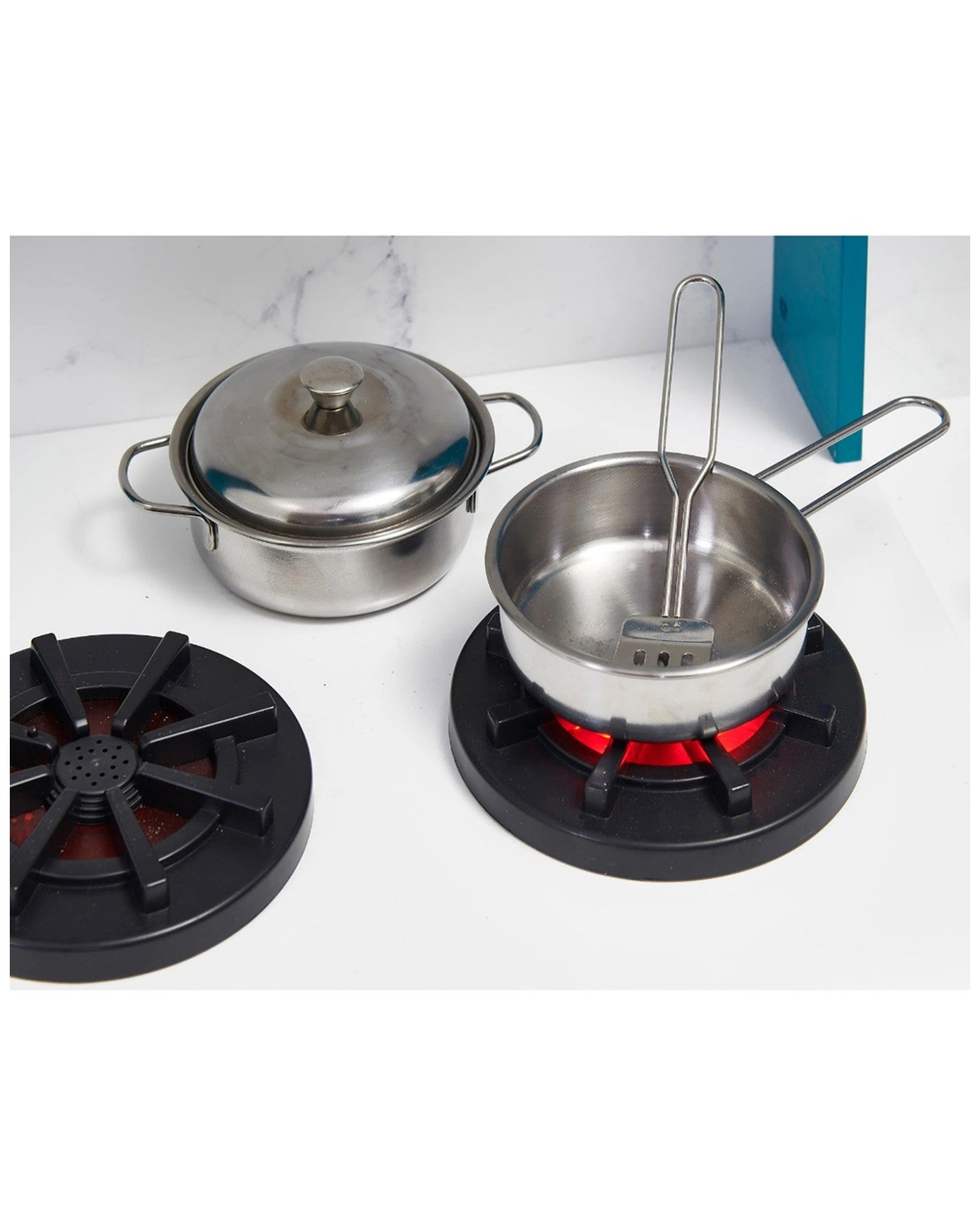 4 Plum Play Au Bakehouse Wooden Play Kitchen With Fridge And Utensils Set, 4 of 9