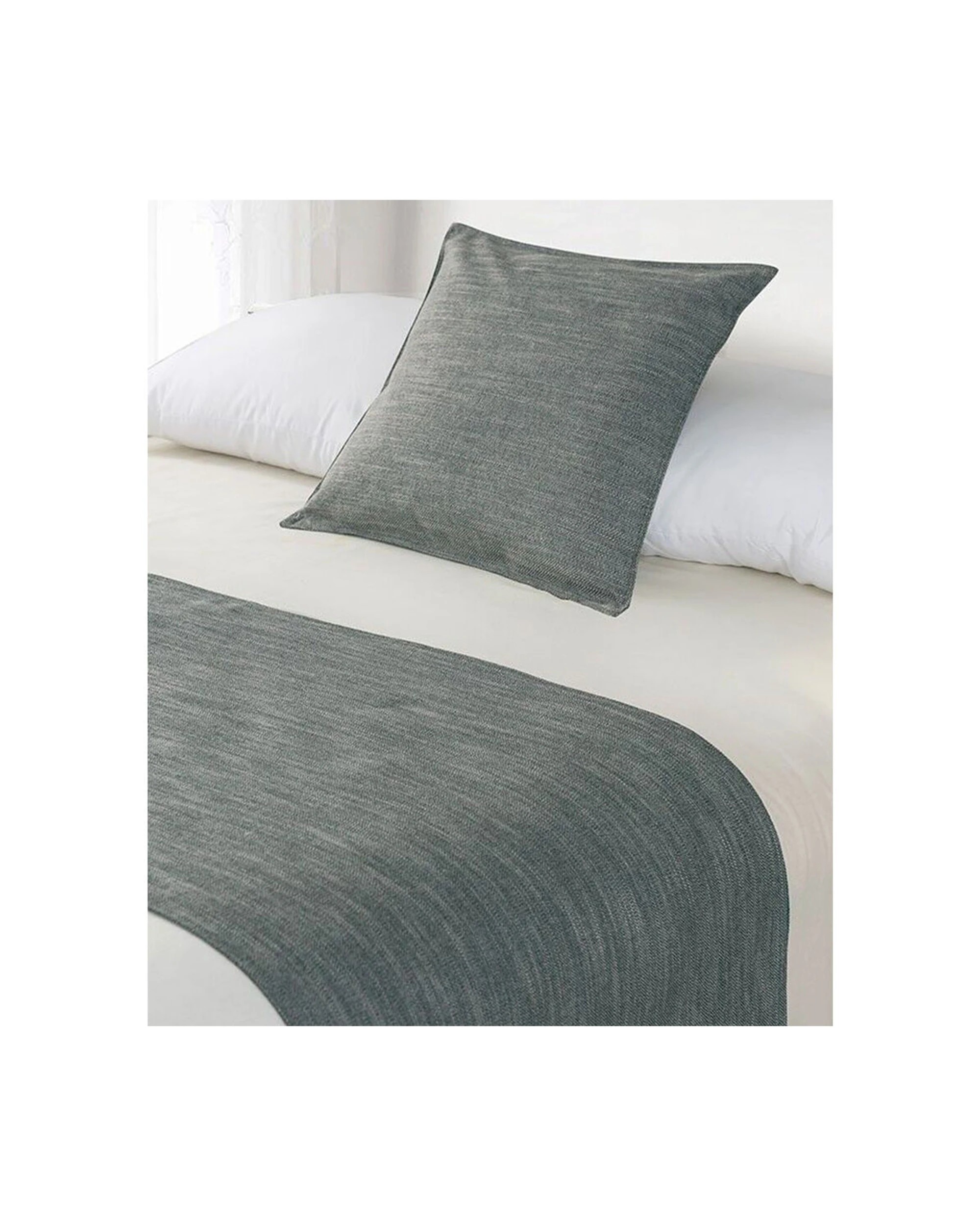 1 Jason Commercial Runner Pewter 165x60cm - King Single Bed - Grey, 1 of 1