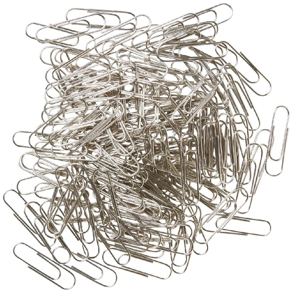 2 J.Burrows 28mm Paper Clips Silver 1100 Pack, 2 of 3
