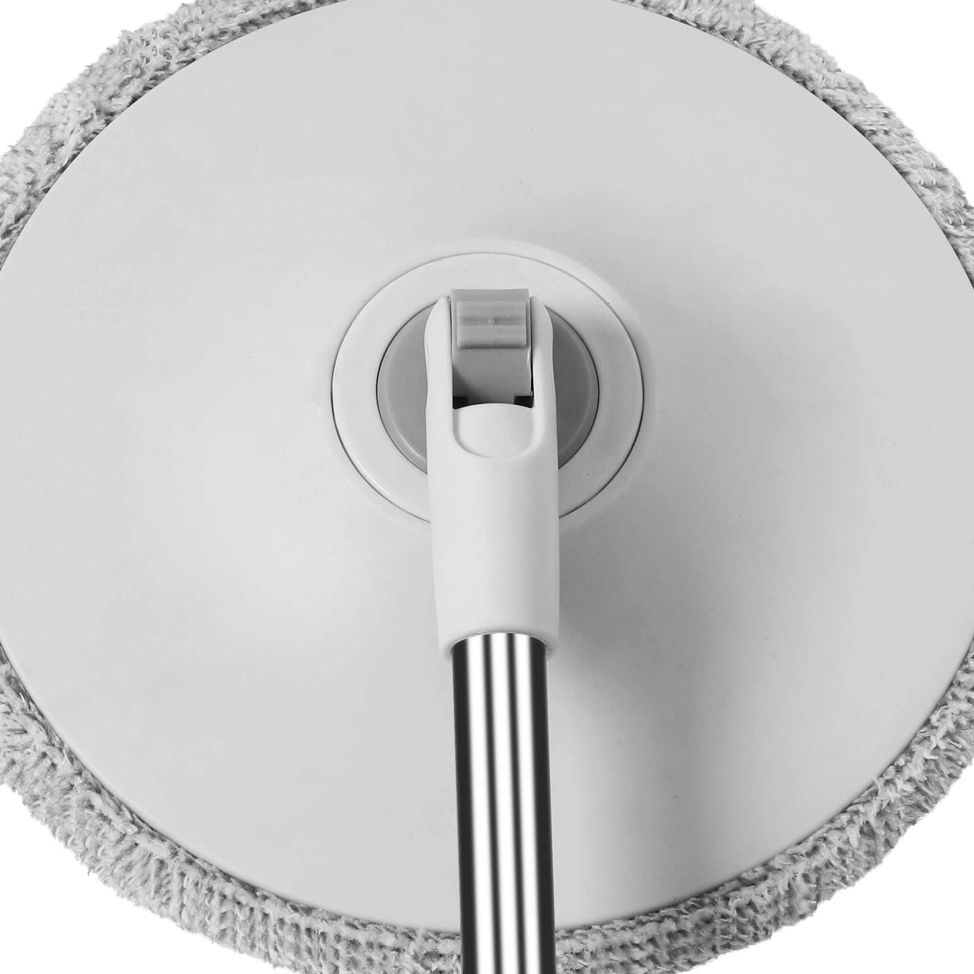 4 Cleanflo 360 Degree Round Spinning Mop and Bucket Set with 2 Free Mop Heads - White, 4 of 7