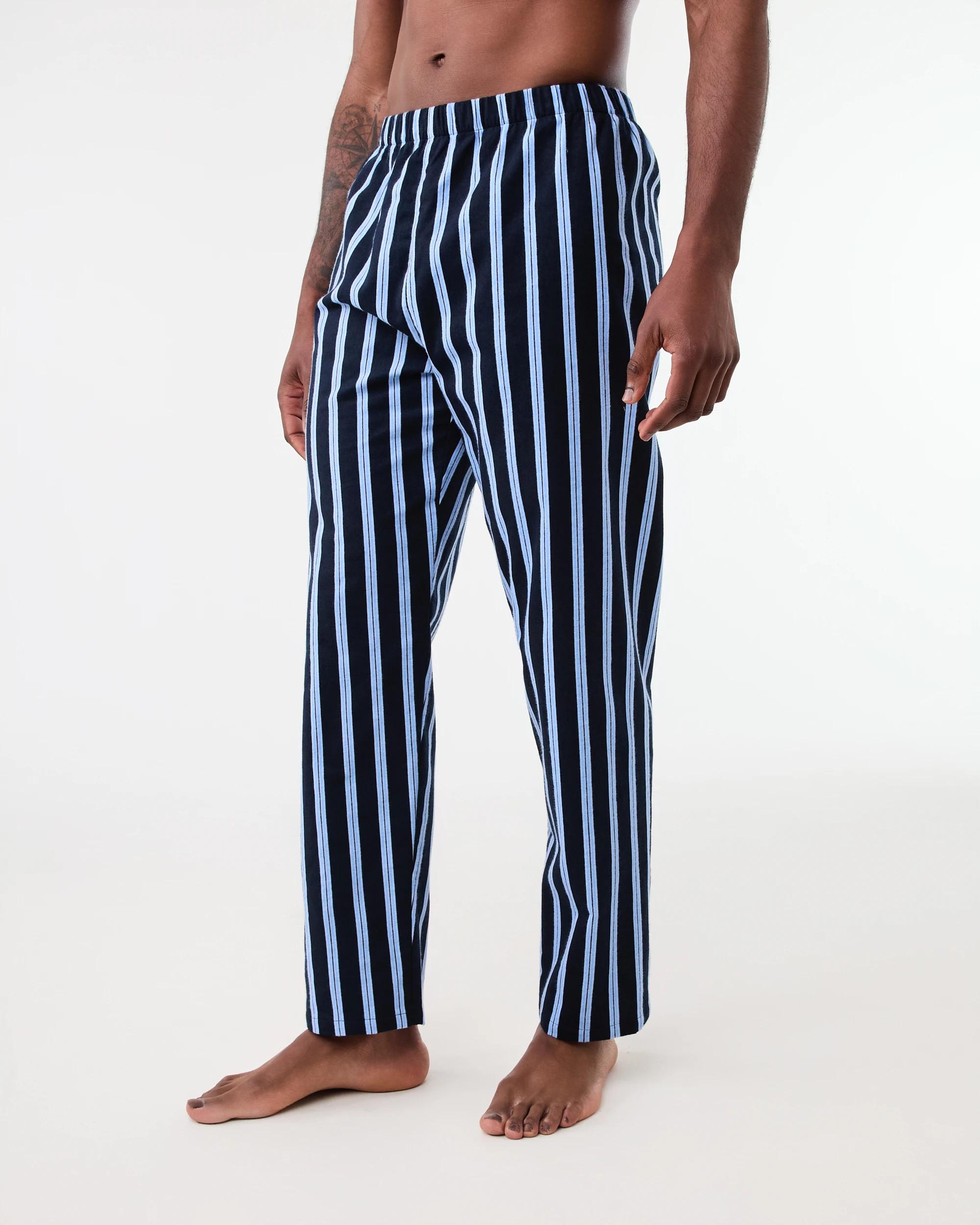 2 Flannel Sleep Pants Nvy Stripe, 2 of 5