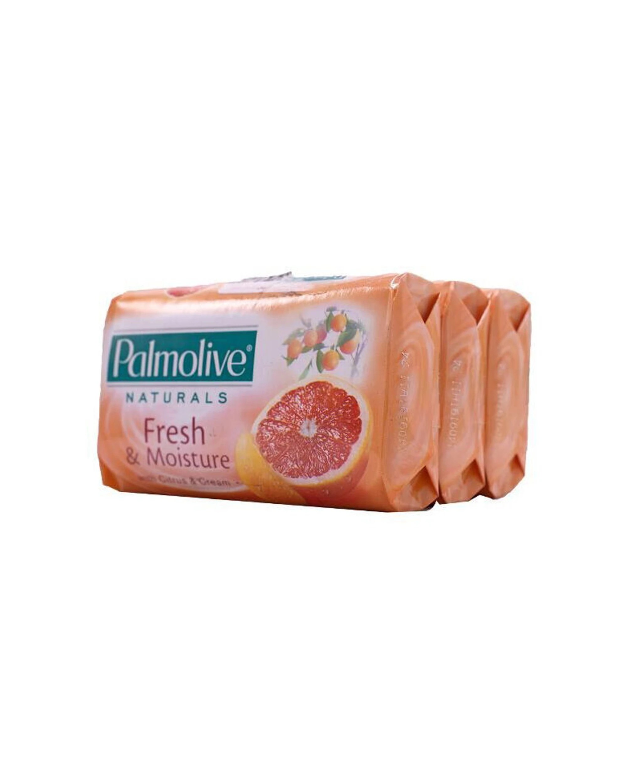 3 Palmolive 3pc Naturals Fresh & Moisture With Citrus Soap Bar 80g - Plain, 3 of 5