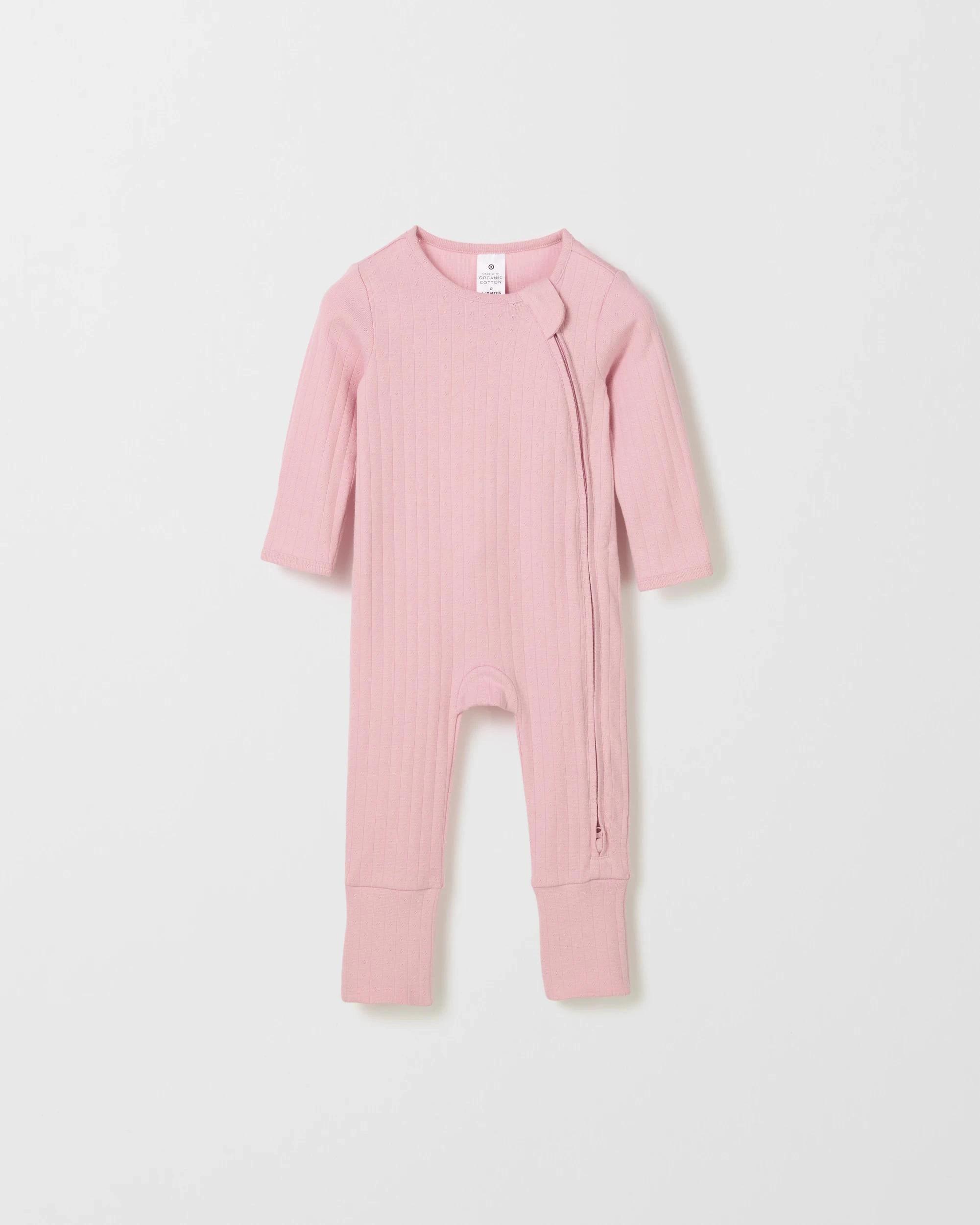 3 Target Baby Organic Cotton 3 Pack Baby Zip Coverall TRAILING FLORAL CREAM, 3 of 5