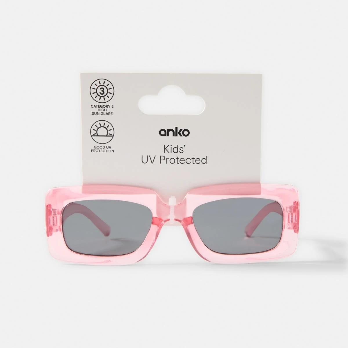 4 Kids Rectangle Sunglasses - Pink Pink, 4 of 4