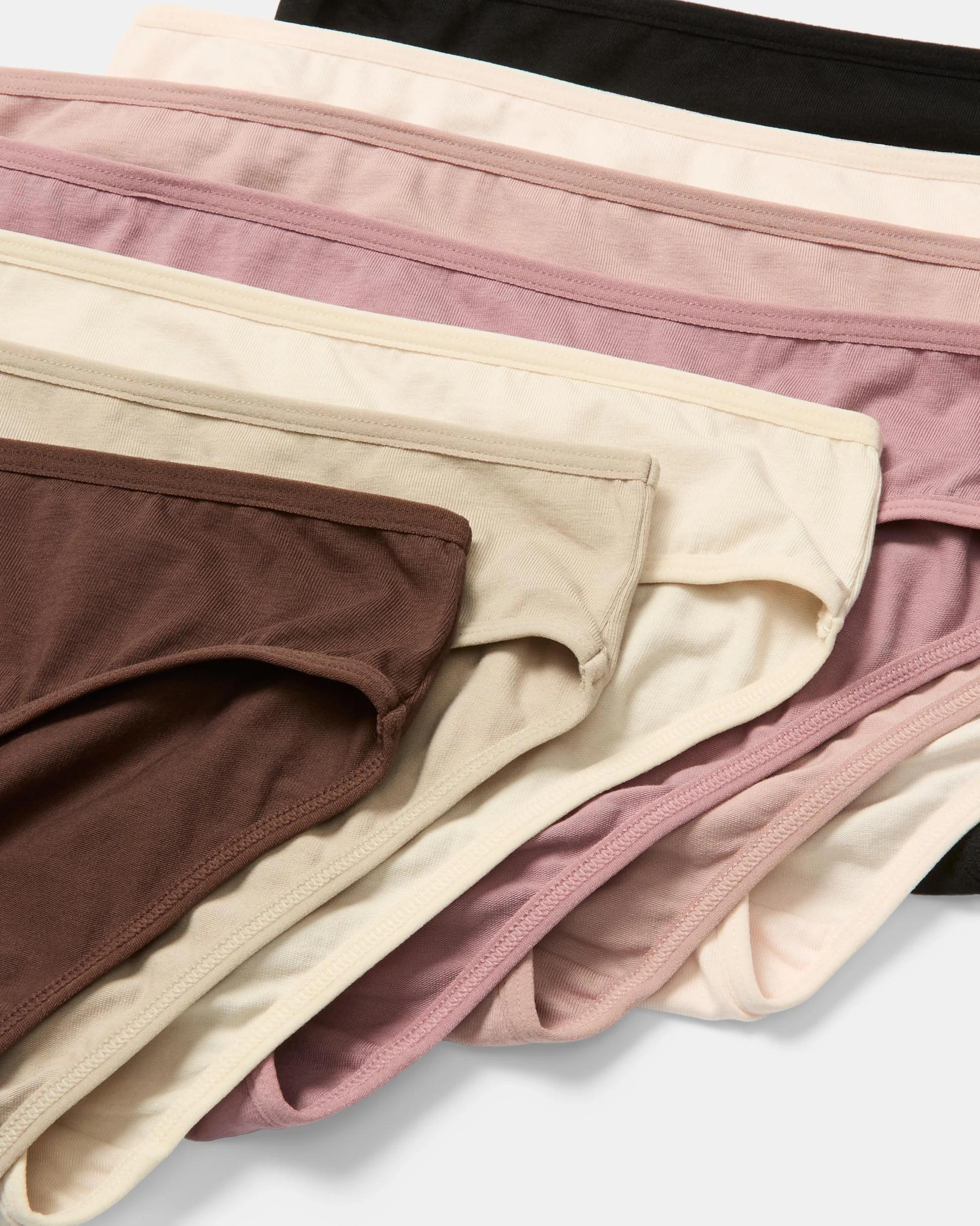 2 7 Pack Cotton Stretch Bikini Briefs Pink Pack, 2 of 10