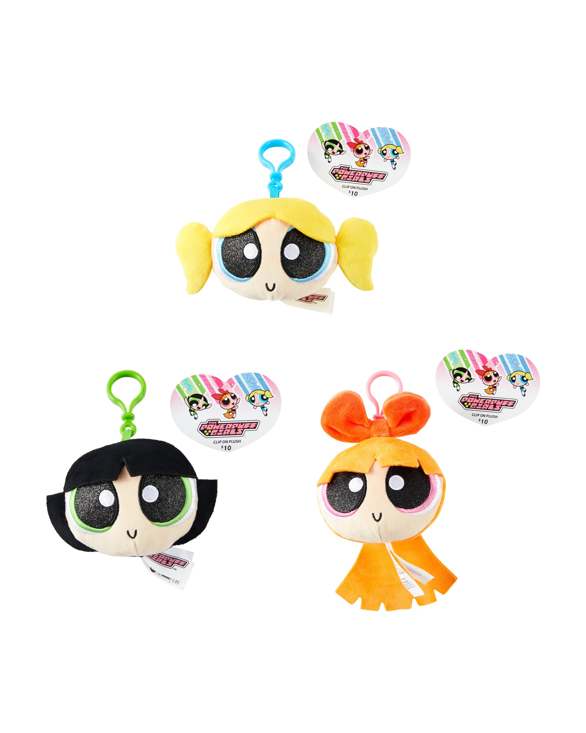 3 The Powerpuff Girls Clip-On Plush - Assorted, 3 of 3