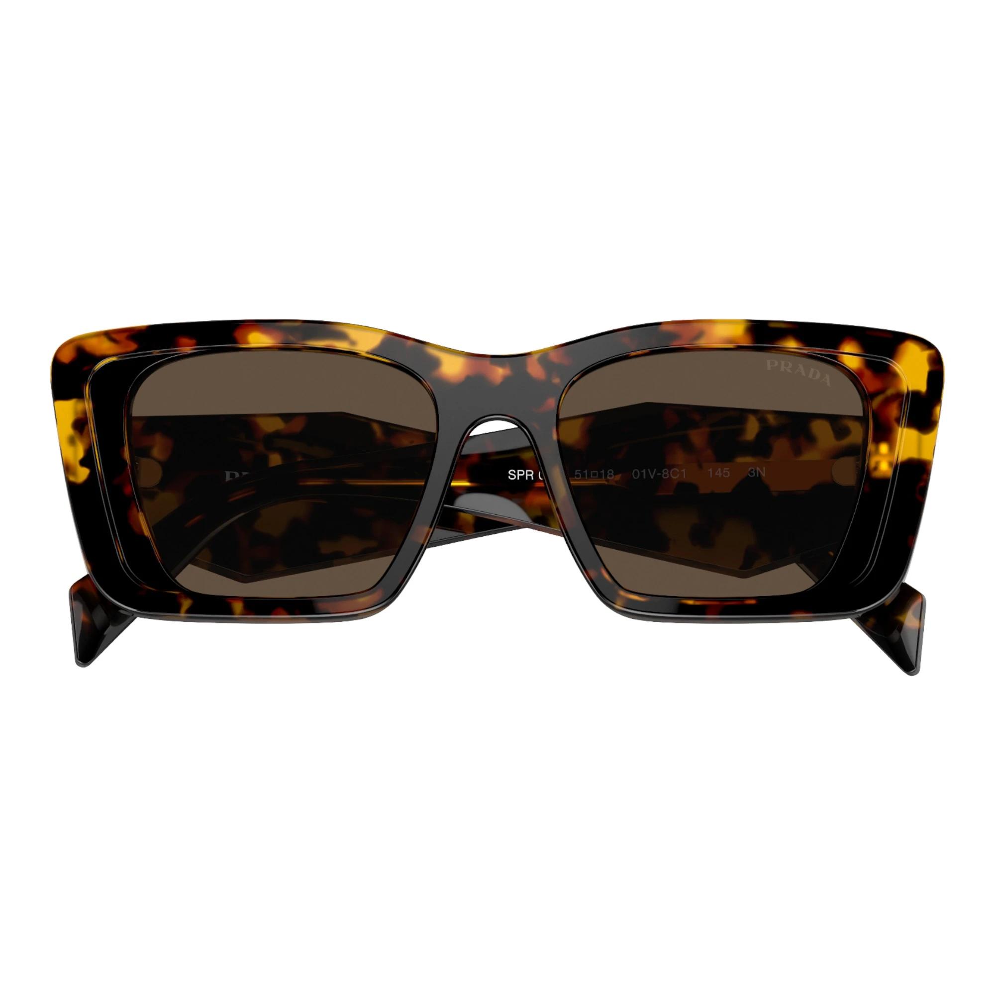 3 Prada Womens Symbole Sunglasses PR08YS Havana Honey/ Dark Brown Sunnies HAVANA HONEY/DARK BROWN, 3 of 5