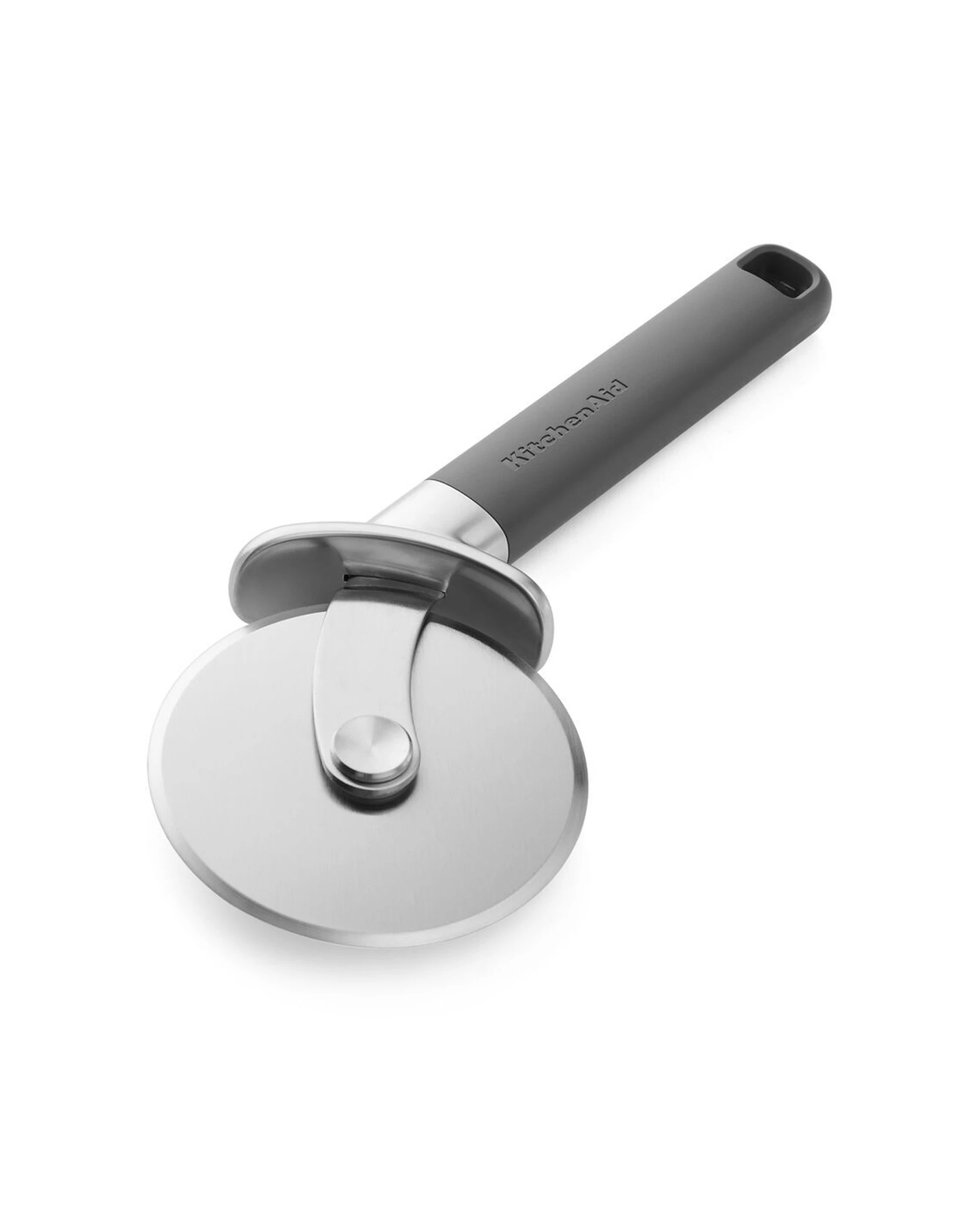 2 KitchenAid 2PK Classic Metal Pizza Wheel Cutter Finger Guard Ergonomic Handle Kitchen Utensil - Grey, 2 of 6