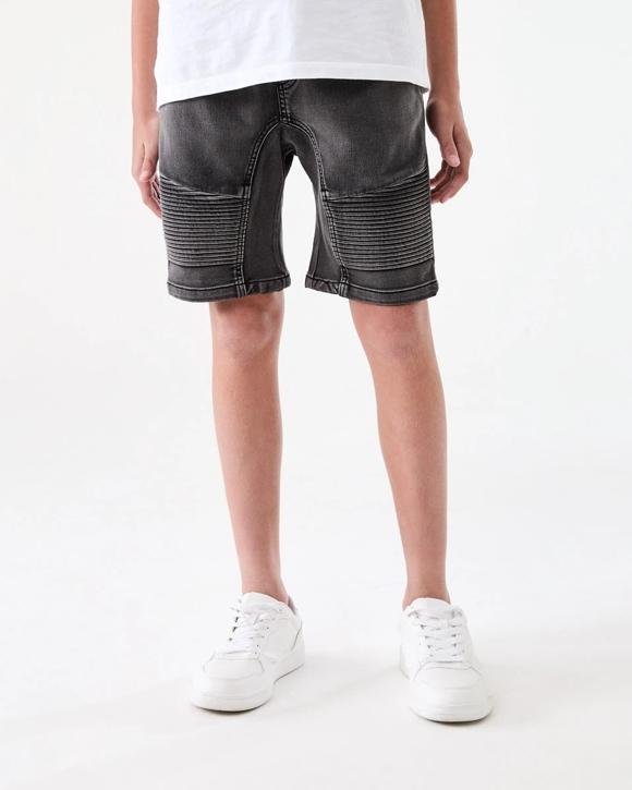 Pull On Denim Moto Shorts