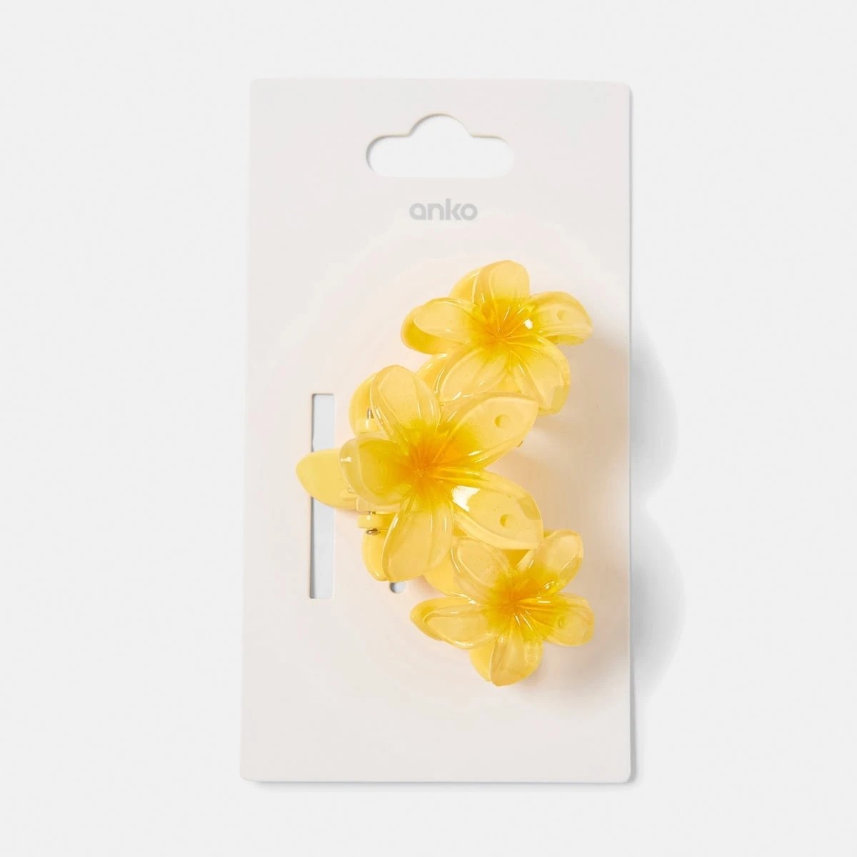 4 Yellow Gradient Frangipani Claw Hair Clip, 4 of 4