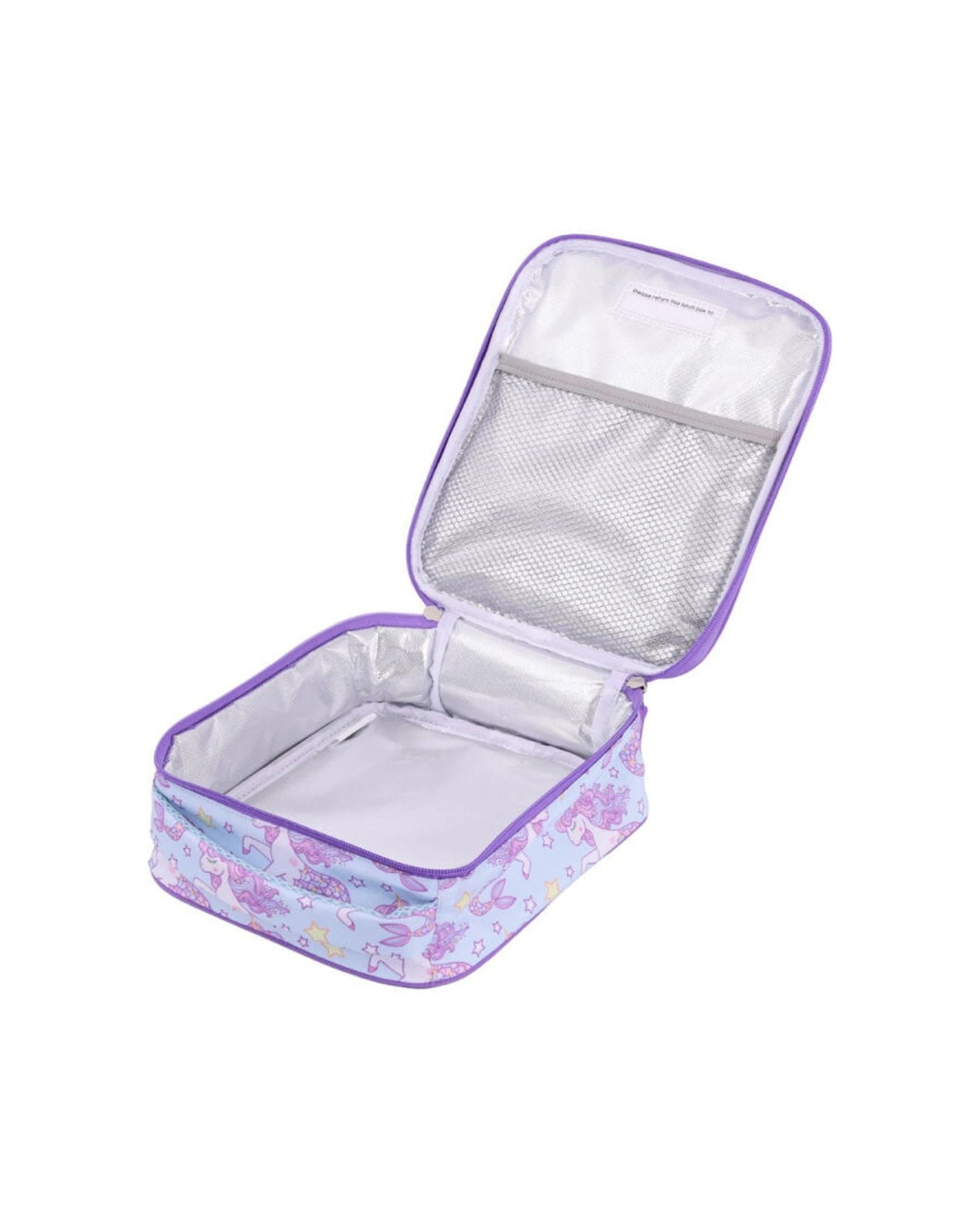 3 Splosh 2PK Out & About Mermicorn Kids Children Insulated Lunch Bag Waterproof Polyester 21x25cm - Purple, 3 of 6