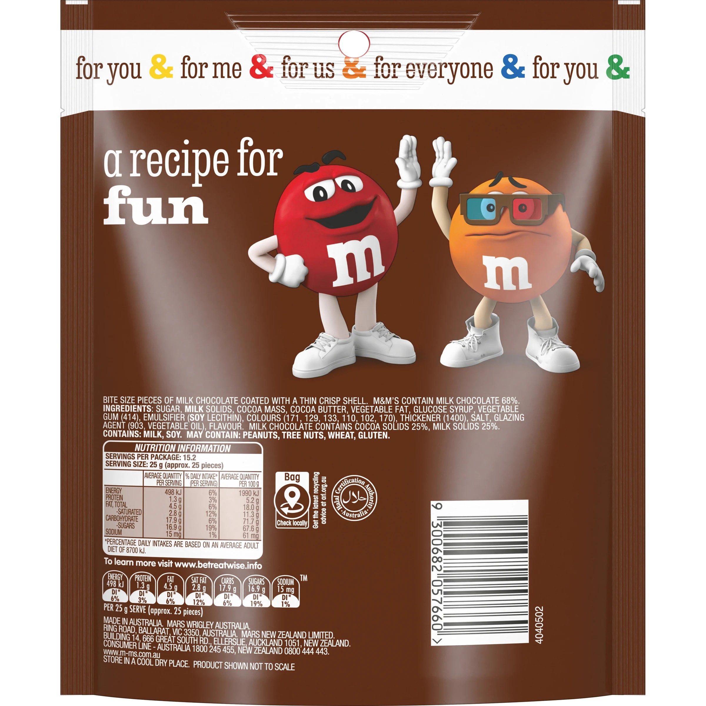 2 M&M’s Milk Chocolate Snack & Share Bag 380g, 2 of 7