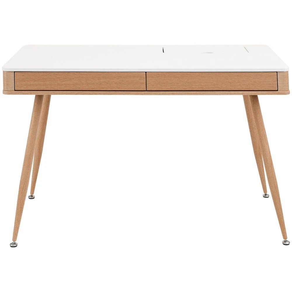 2 Larvik 1200mm 2 Drawer Desk Oak/White Desks, Tables and Workstations, 2 of 10