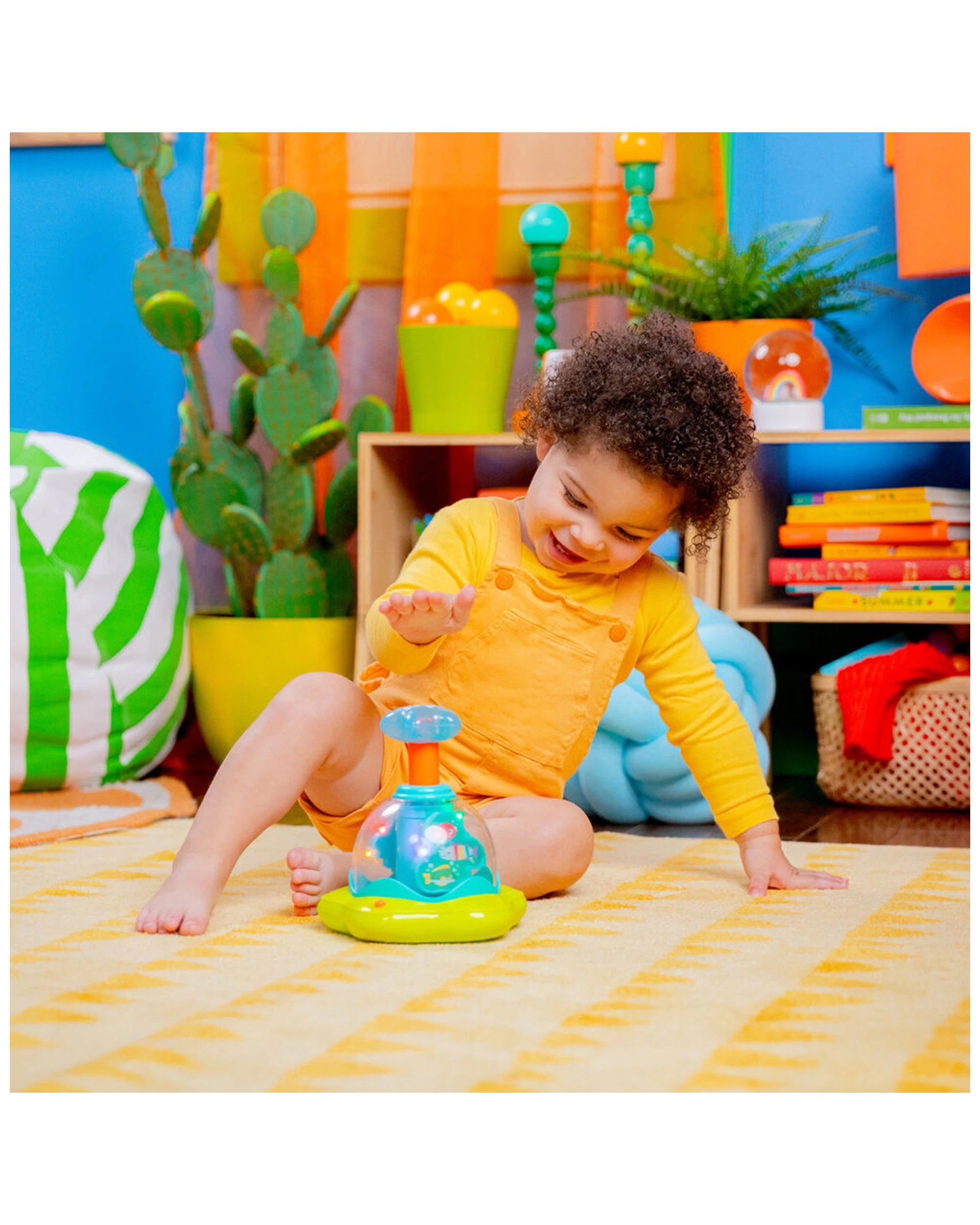 7 Bright Starts Press And Glow Spinner 2 Pack Lights And Sounds Toy 6 Months - Multi, 7 of 9