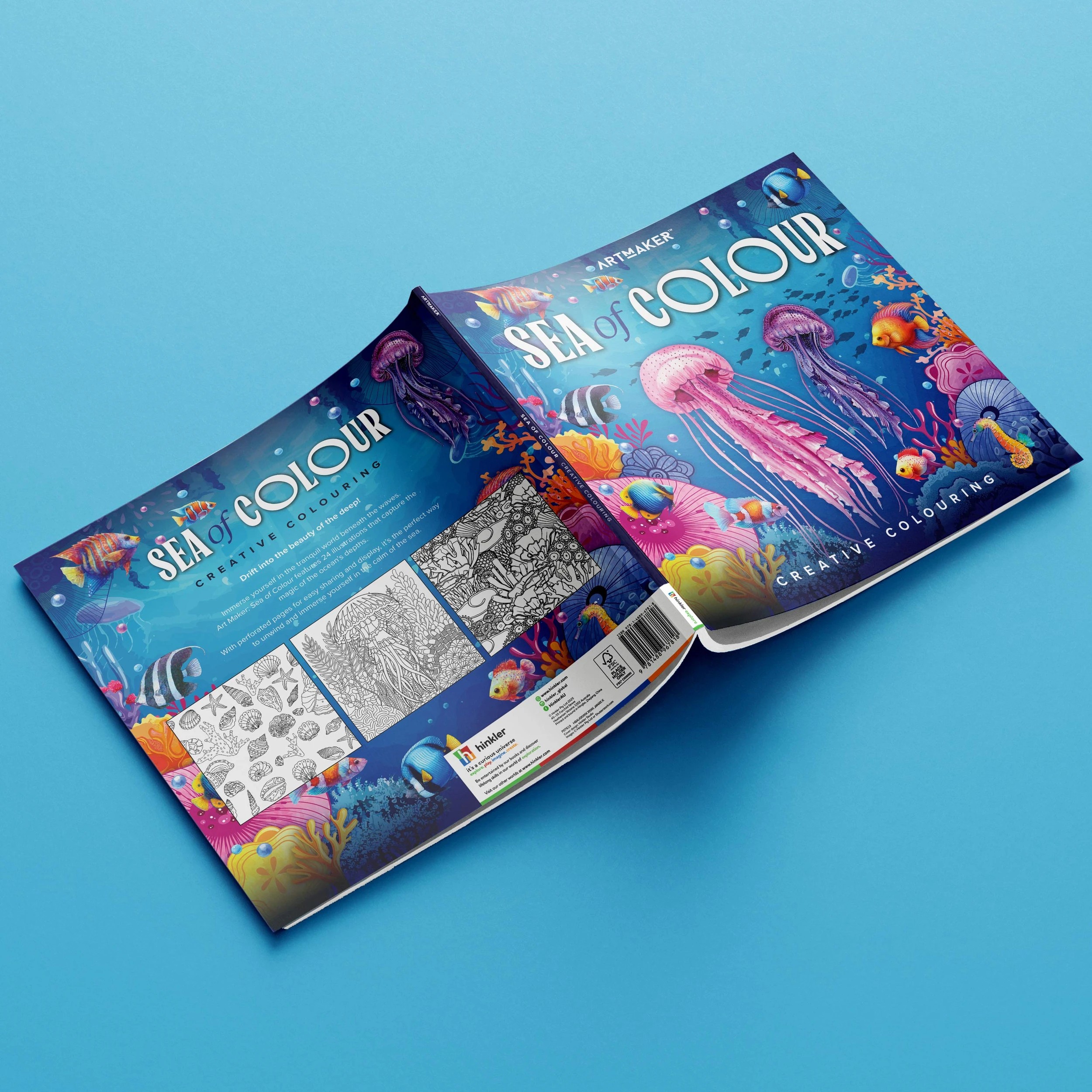 4 Art Maker Sea of Colour Creative Colouring Book, 4 of 4