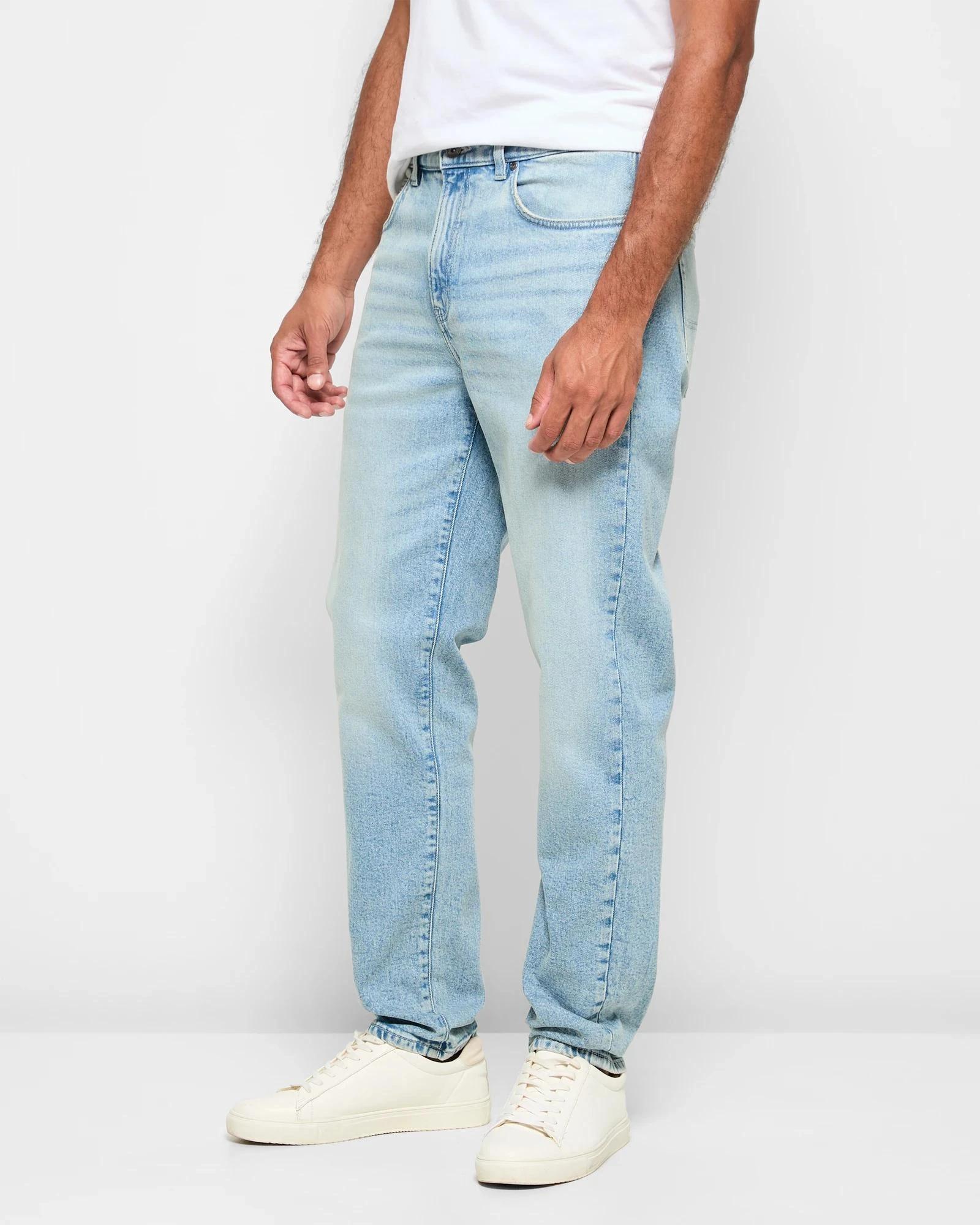 3 Target Denim Tapered Denim Jeans LIGHT INDIGO, 3 of 5