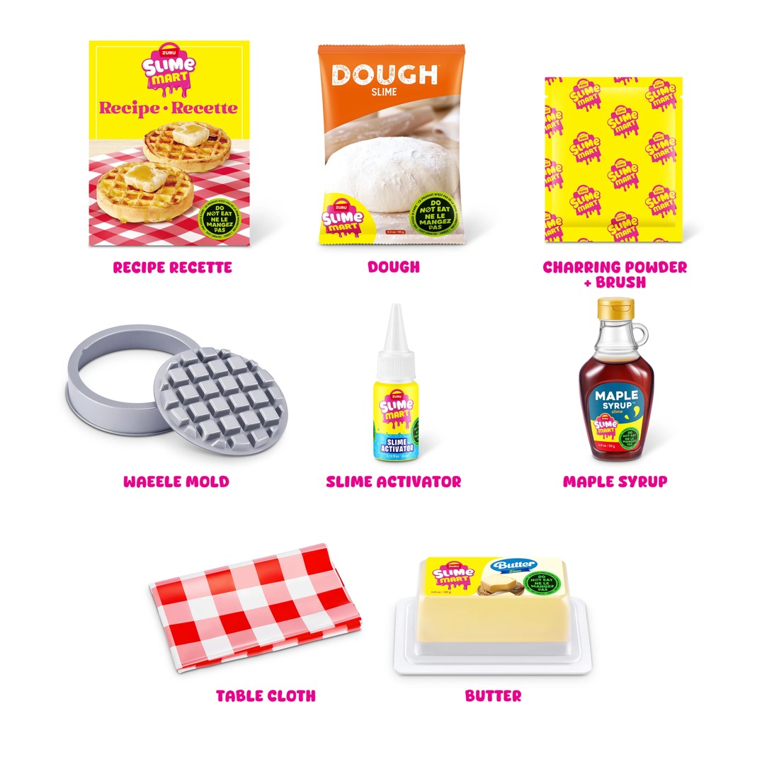 5 9 Piece Zuru Slime Mart Make Your Own Realistic Slime Food Playset - Waffles, 5 of 9