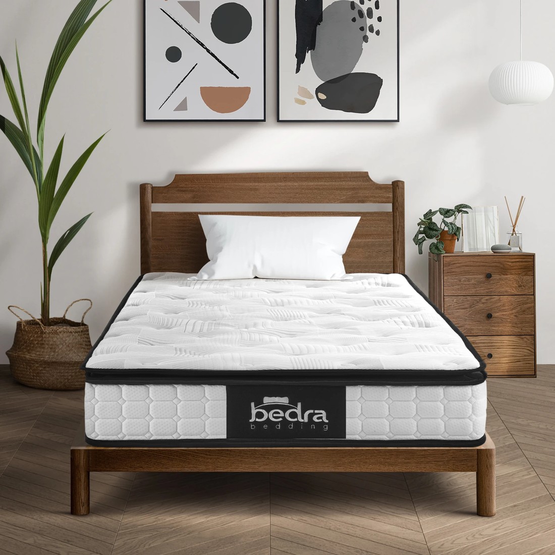 2 Bedra Bedding 22cm Single Mattress Cool Gel Foam Bonnell Spring With Pillow
 - Multi, 2 of 10