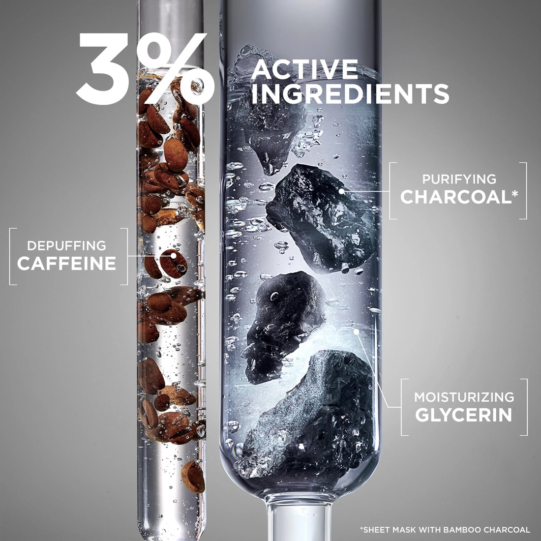 3 Garnier SkinActive Depuffing Eye Mask 5g - Charcoal and Caffeine, 3 of 6