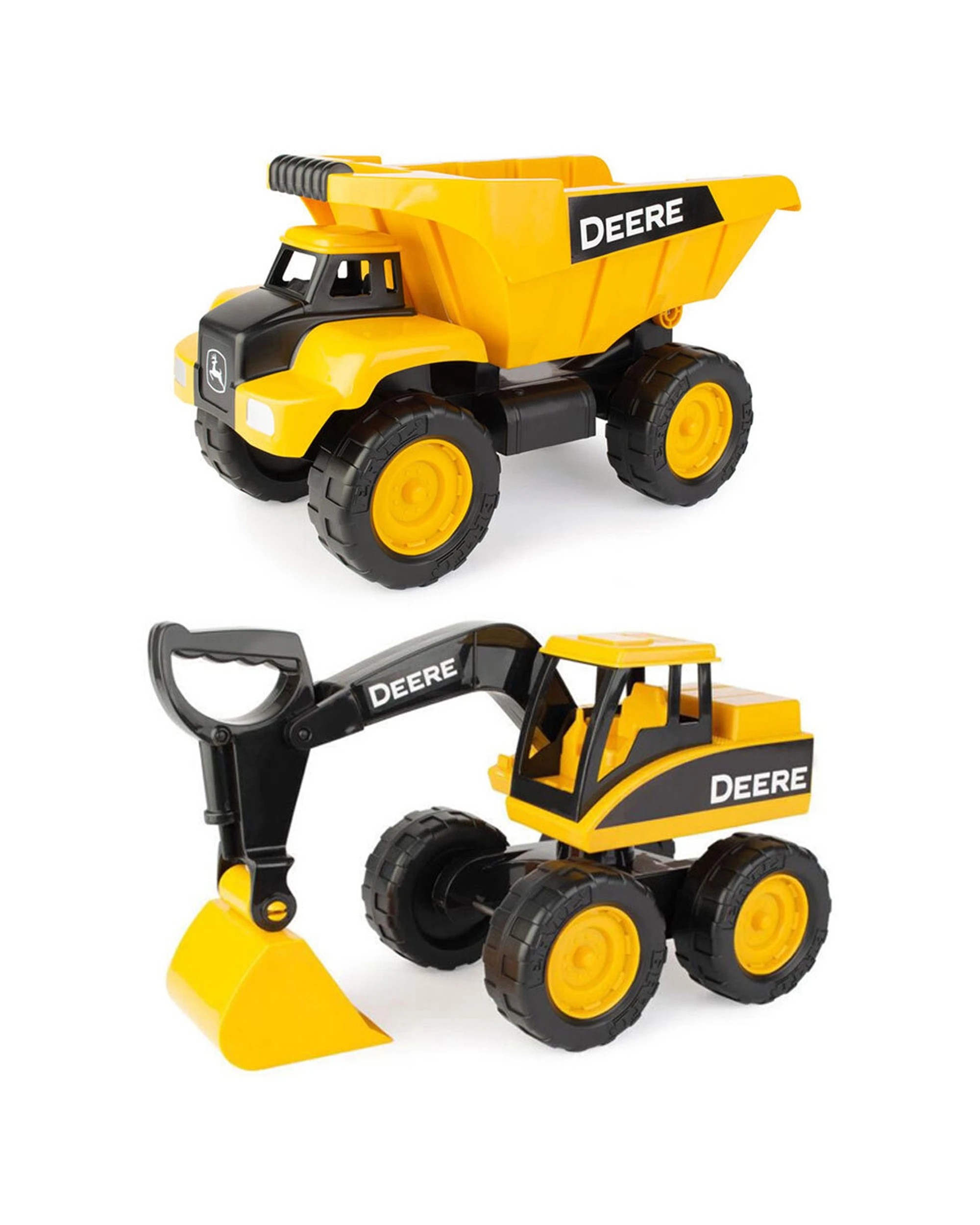 1 John Deere Big Scoop Excavator And Dump Truck Rolling Wheels Kids Toy Set - Multi, 1 of 3