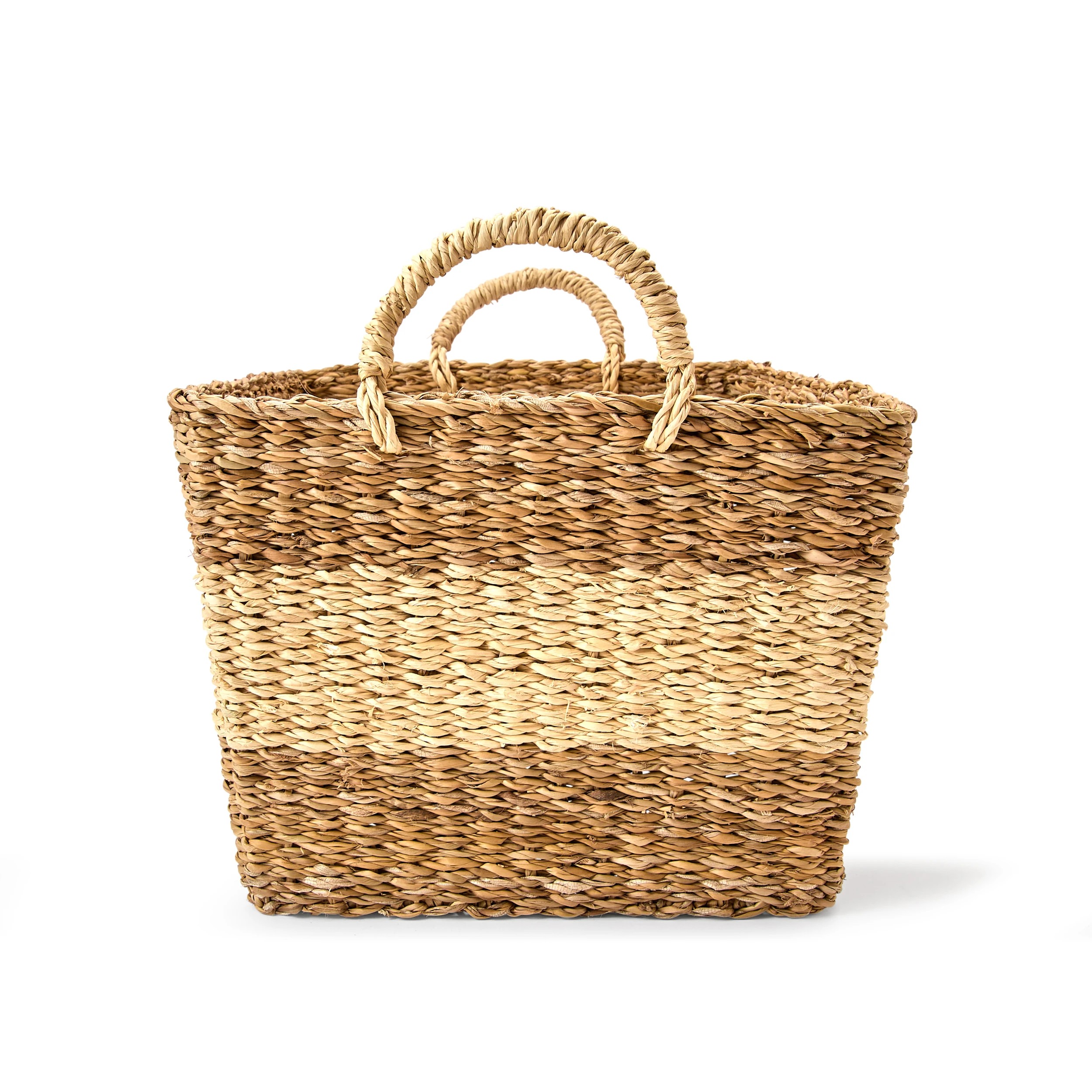 4 Rectangle Stripe Basket - Natural, 4 of 8