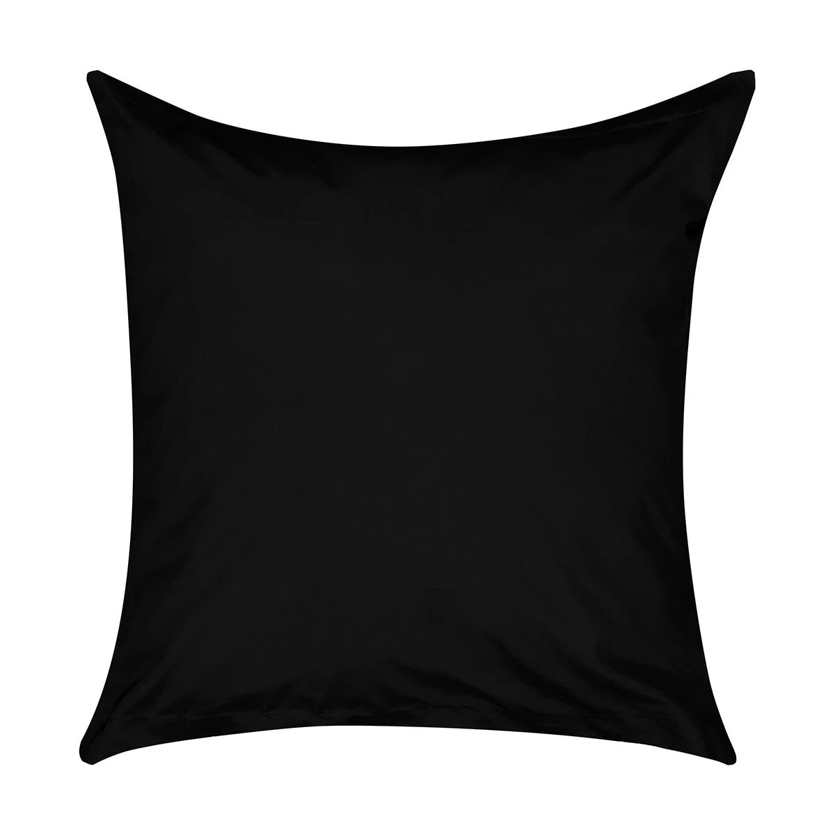 1 250 Thread Count Cotton Rich European Pillowcase - Black, 1 of 4