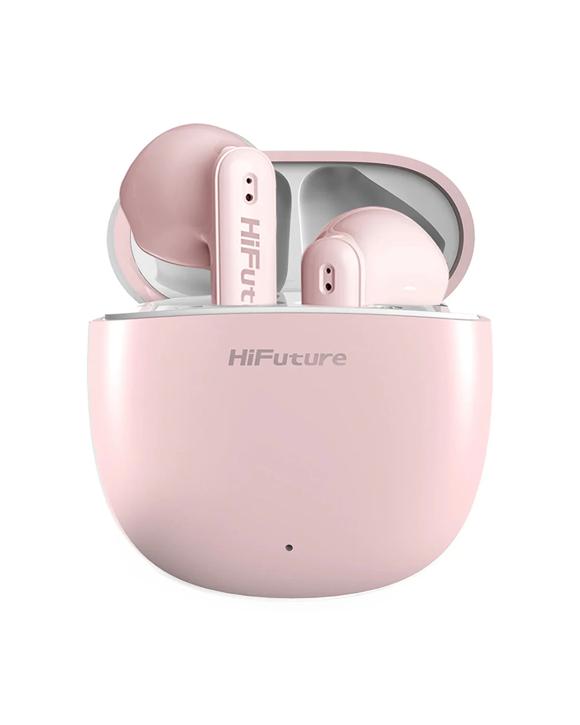 Hifuture Colourbuds2 True Wireless Bluetooth Soft Bass Earbuds Pink - Long Battery Waterproof Protection
 - Pink