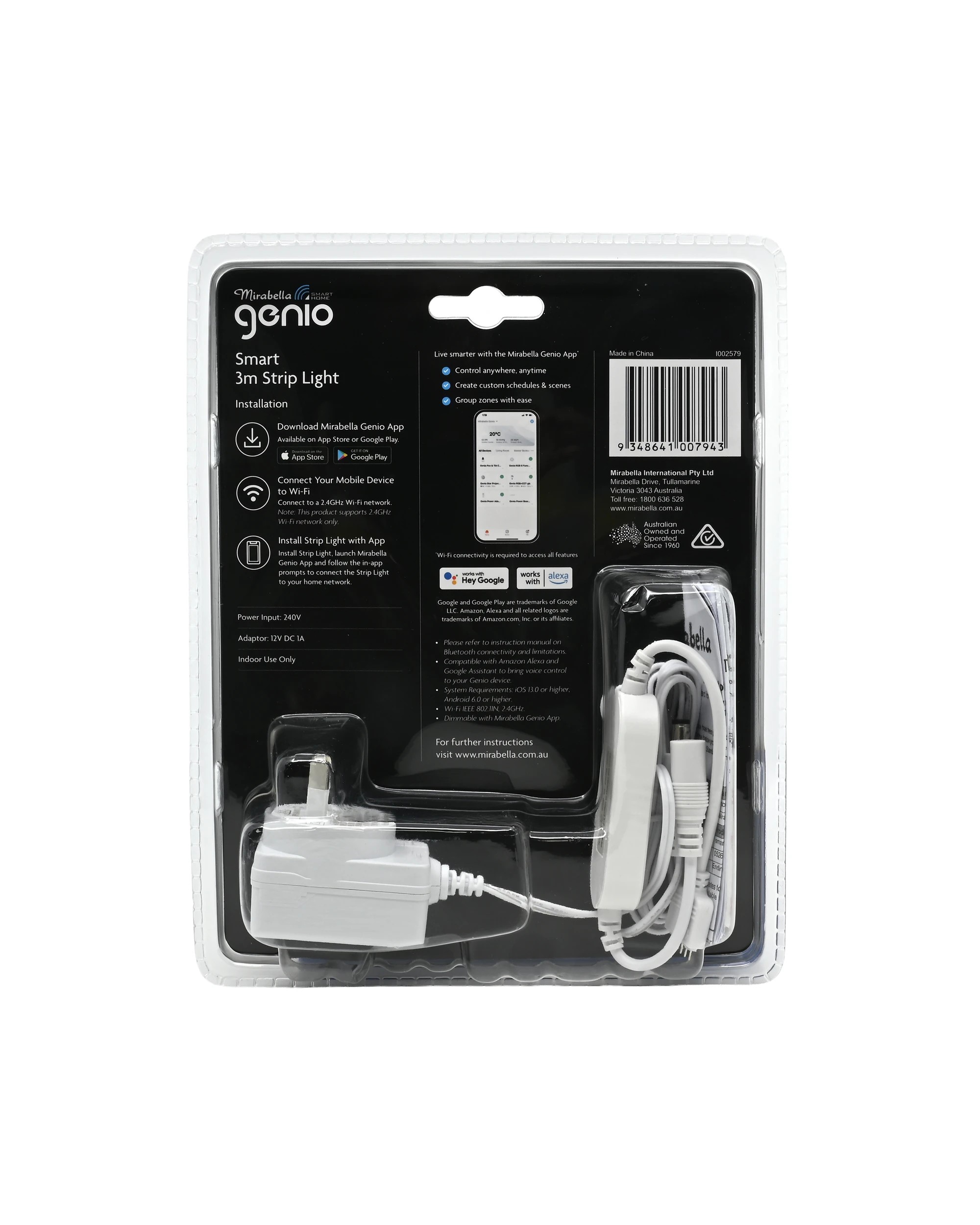 2 Mirabella Genio Wi-Fi LED Strip Light - 3m, 2 of 2