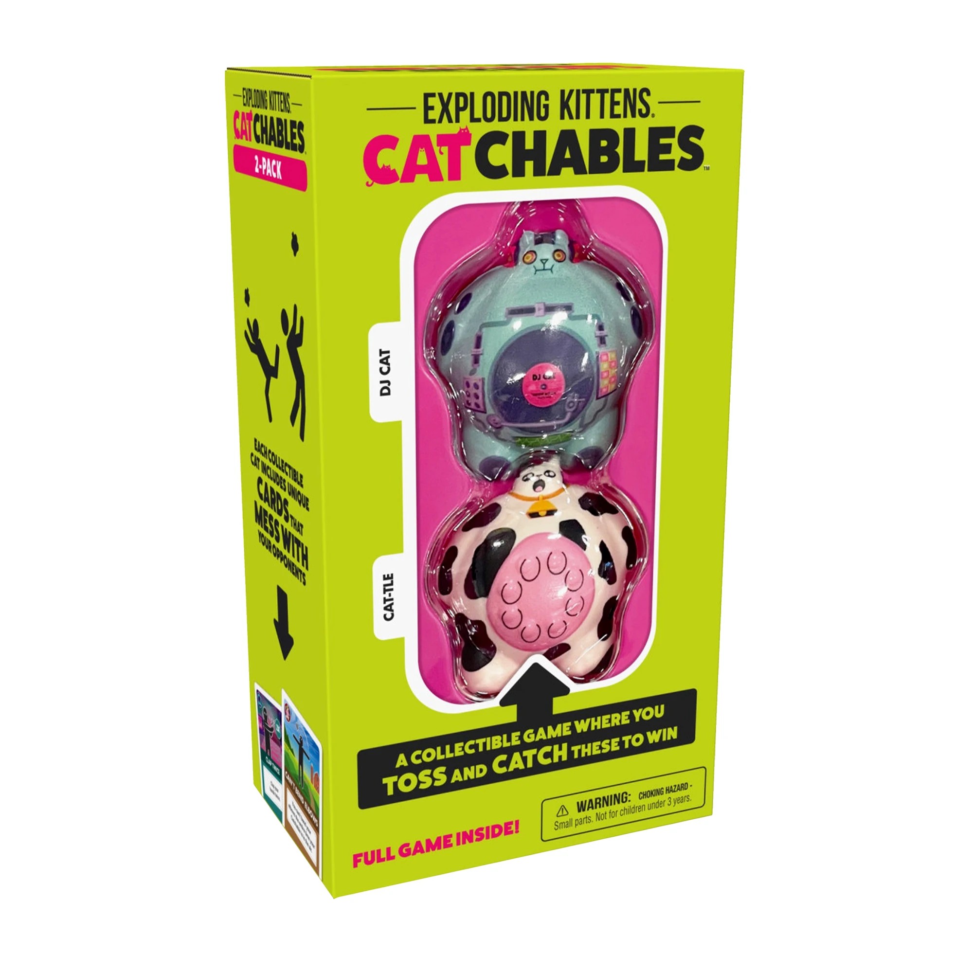 1 Exploding Kittens Catchables 2 Pack DJ & Cattle Game - Multi, 1 of 3