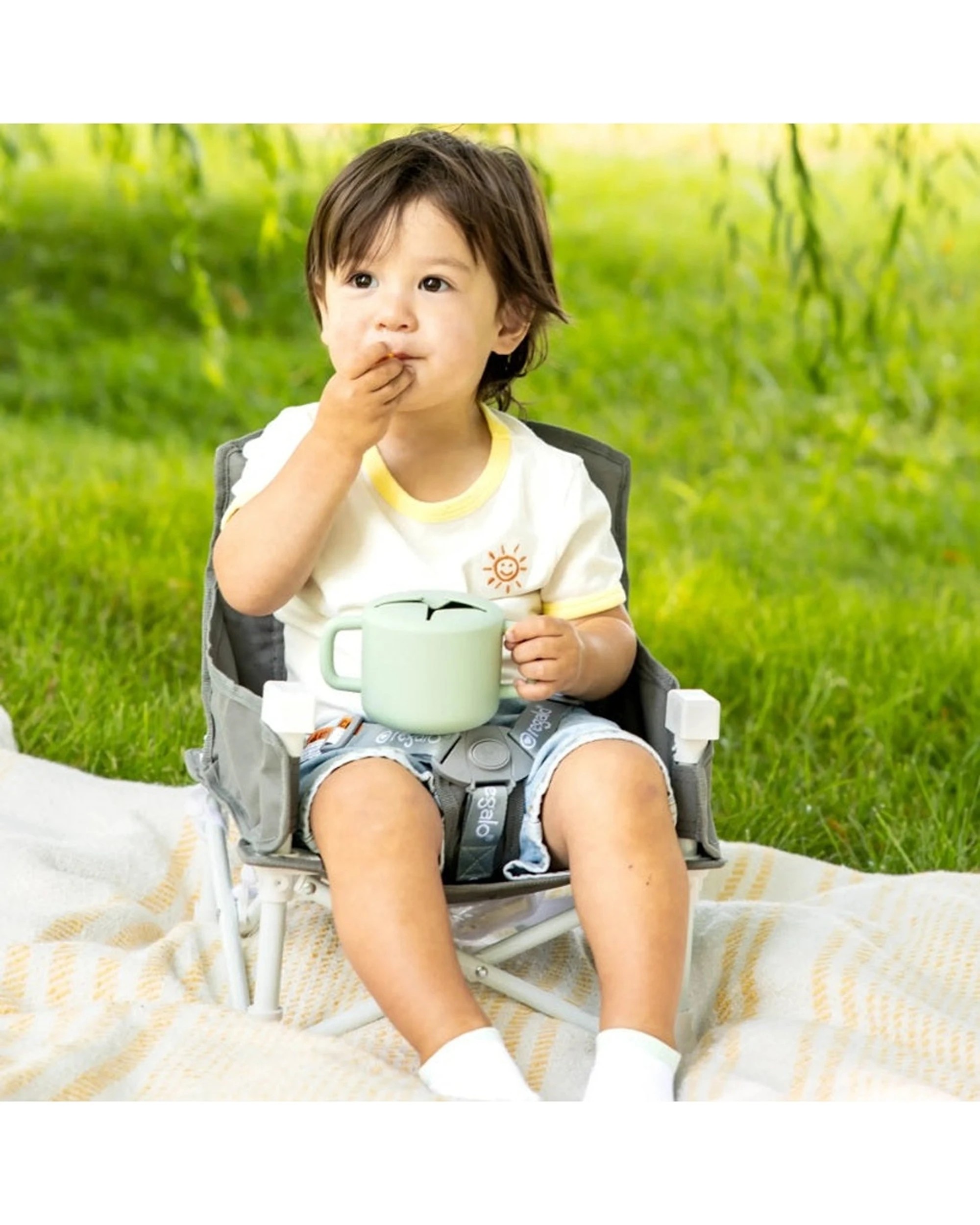 7 Regalo My Chair Portable Booster Seat Foldable With Tray On-The-Go Portable Design - Multi, 7 of 7