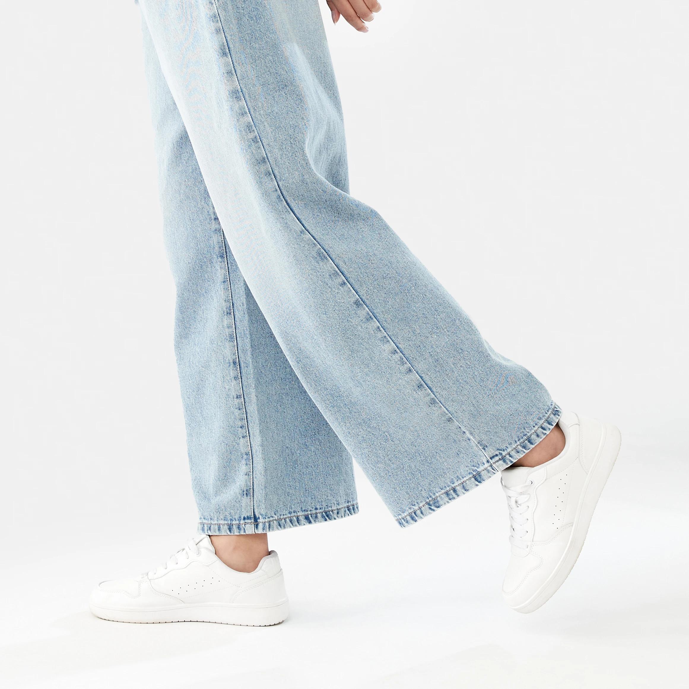 9 Wide Leg Jeans LIGHT WASH DENIM, 9 of 9