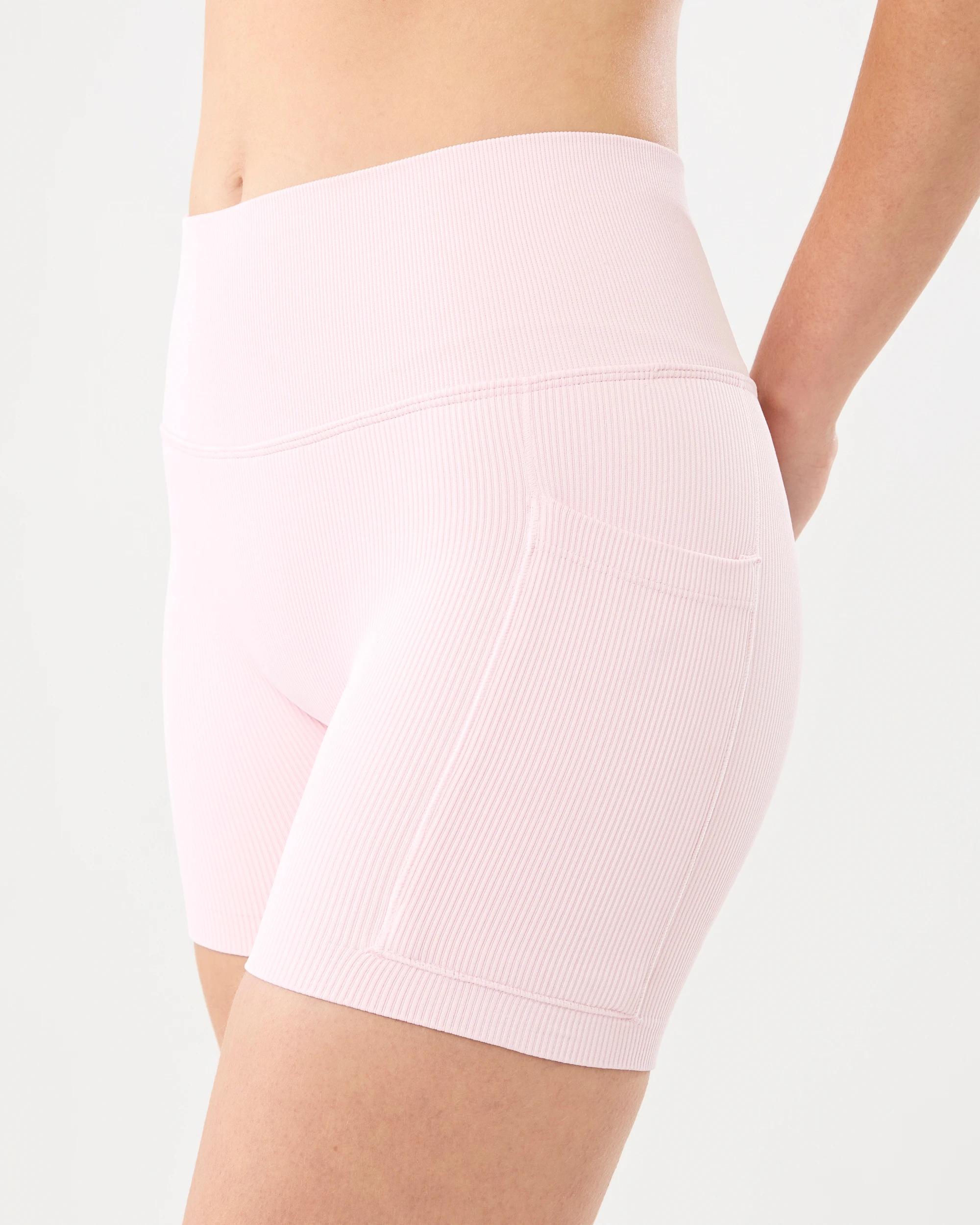 2 Active Womens Seamfree Pocket Bike Shorts Aura Pink, 2 of 6