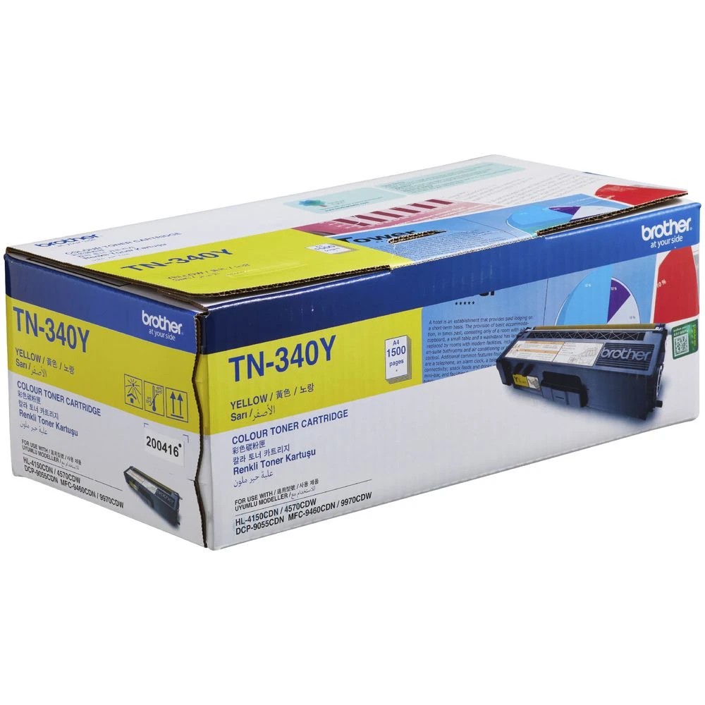 2 Brother TN 340 Toner Cartridge Yellow, 2 of 2