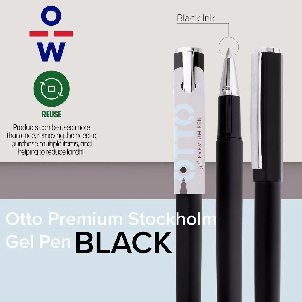 7 Otto Premium Stockholm Gel Pen 0.7mm Black, 7 of 7