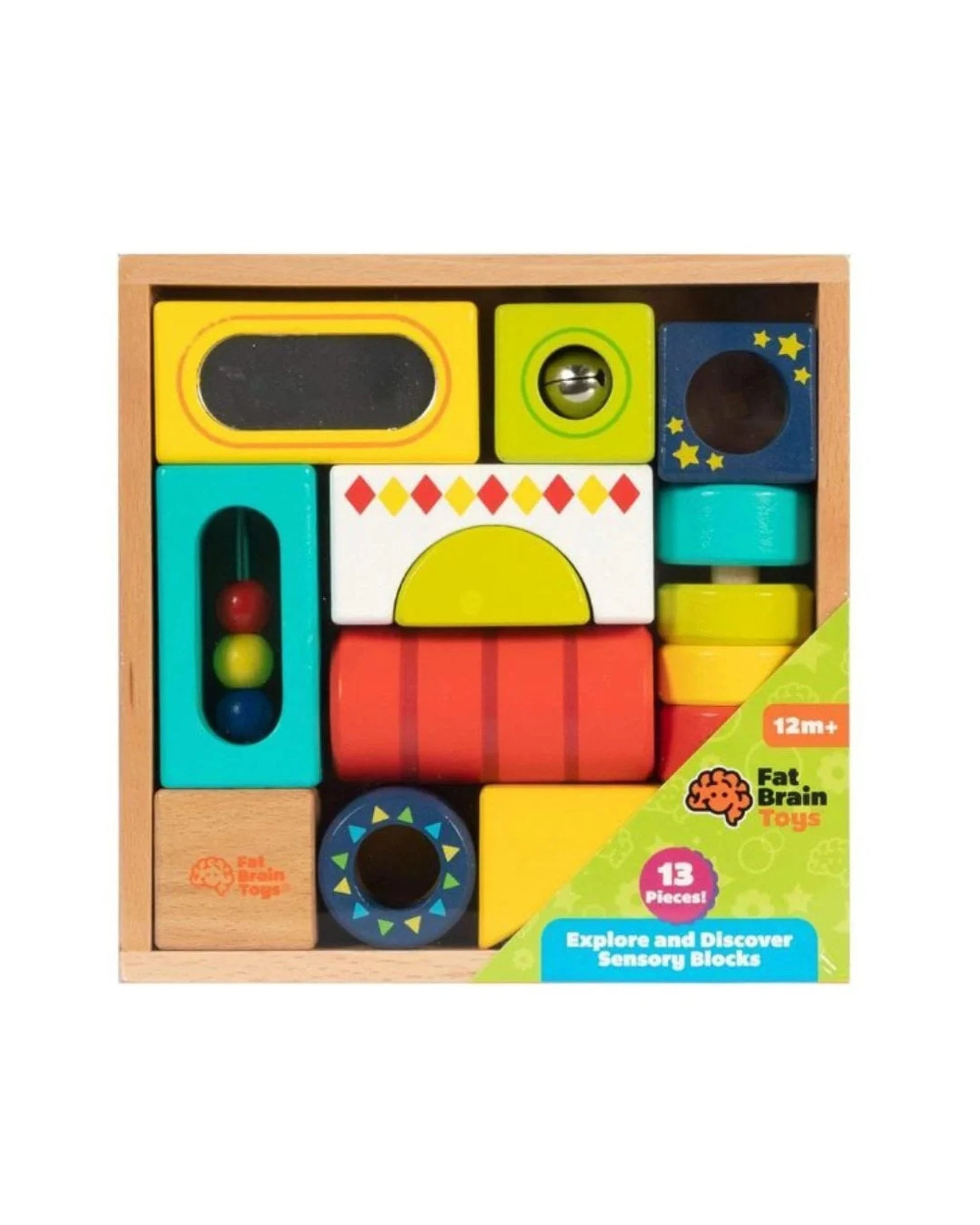1 Fat Brain Toy Co Explore and Discover Sensory Blocks, 1 of 7