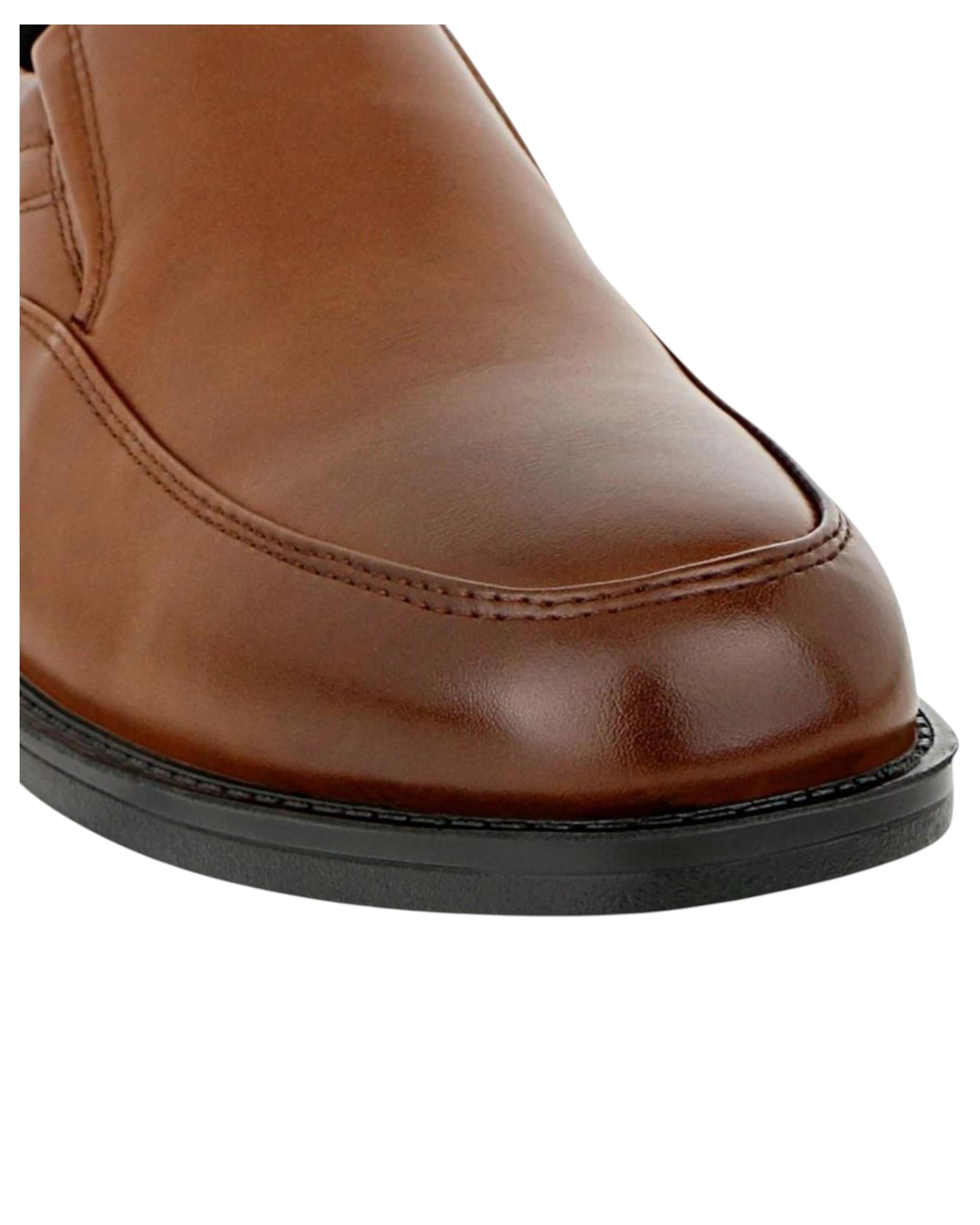 3 Woodlands Mens Fjords Slip On Dress Formal Work Shoes TAN, 3 of 3