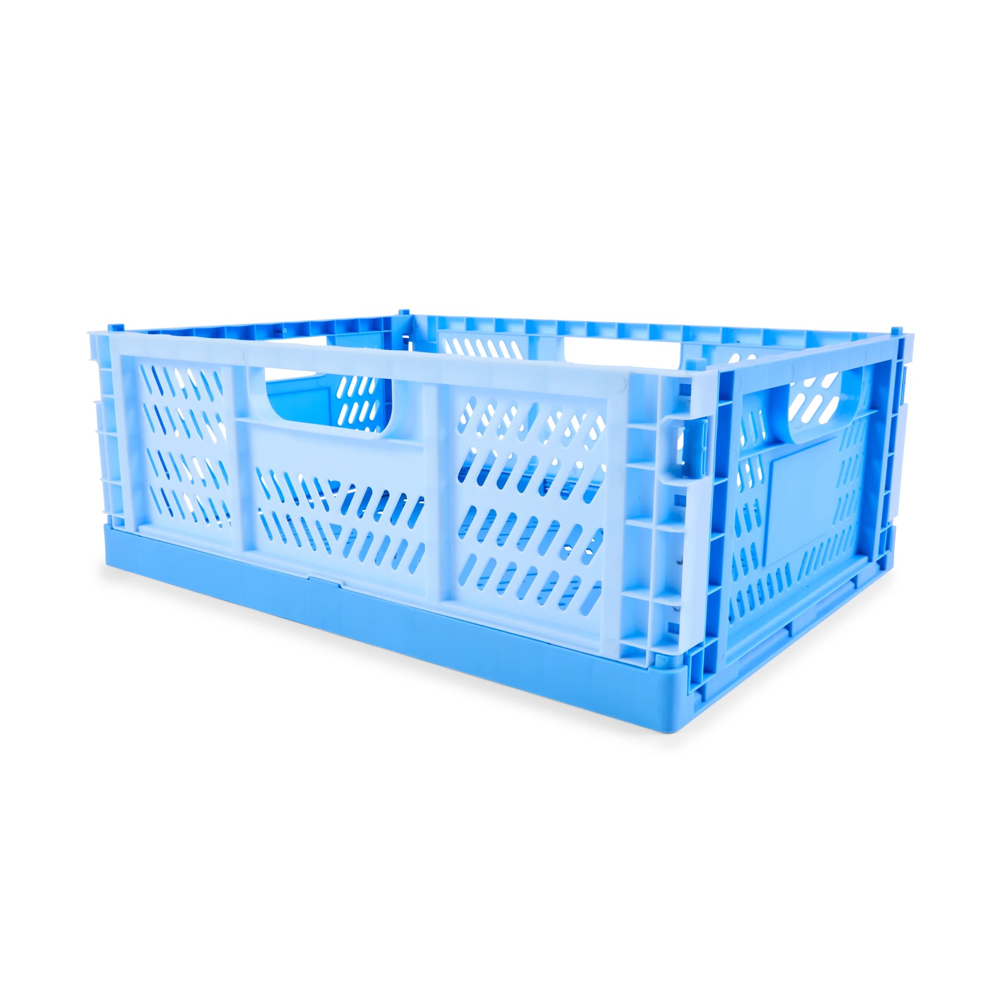 10 15L Collapsible Crate - Medium, Blue, 10 of 10